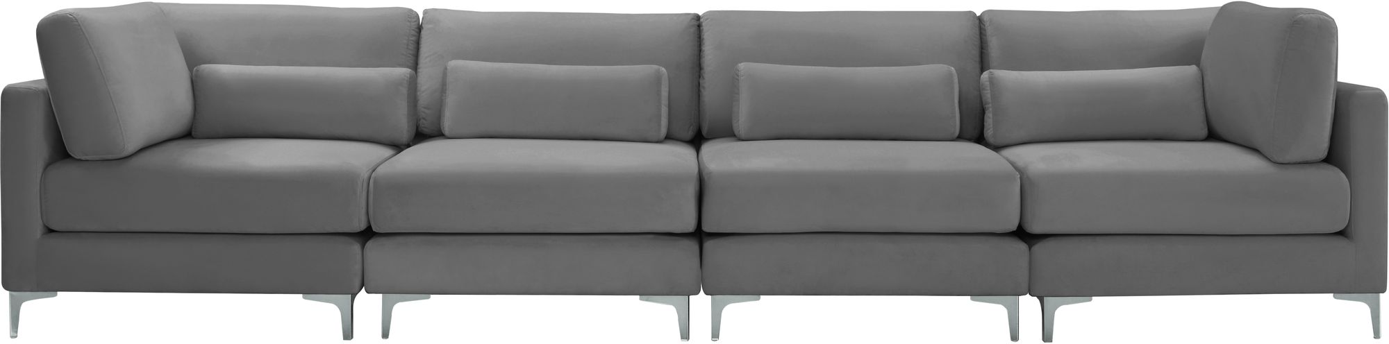 Julia 142" Velvet Modular Sofa