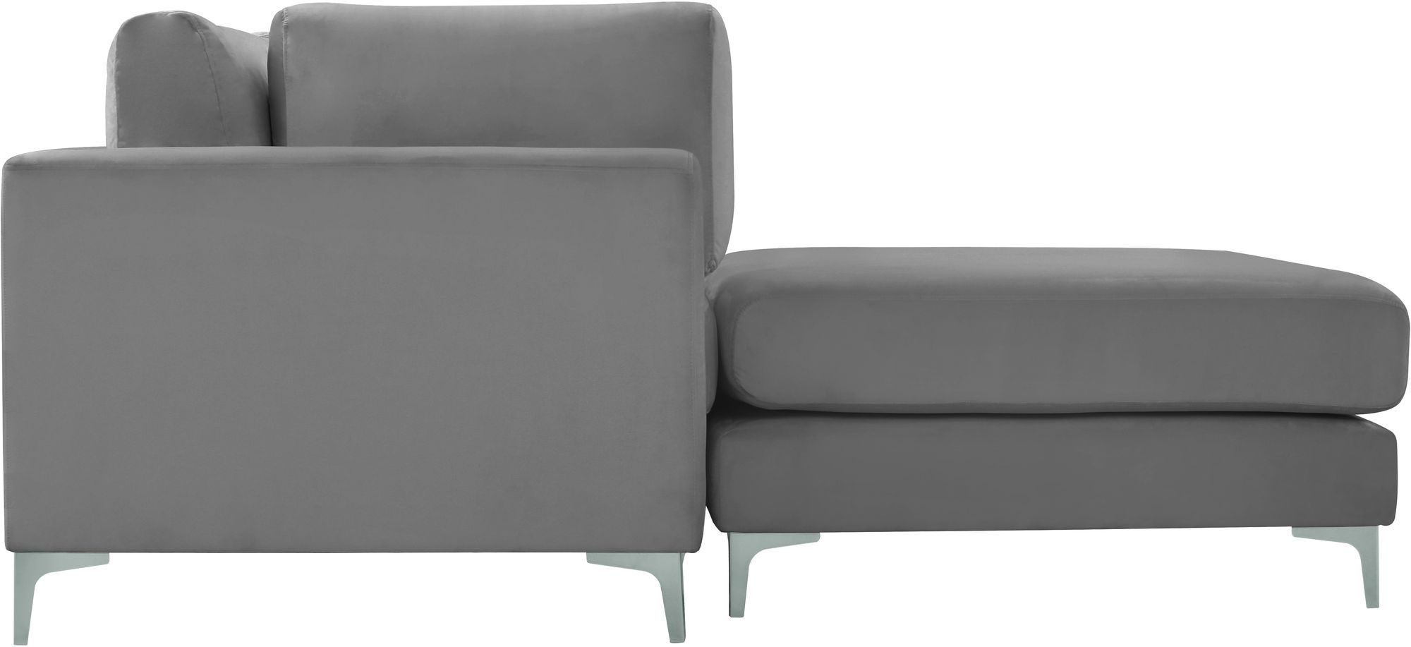 Julia 142" 5-Piece Velvet Modular Reversible Sectional