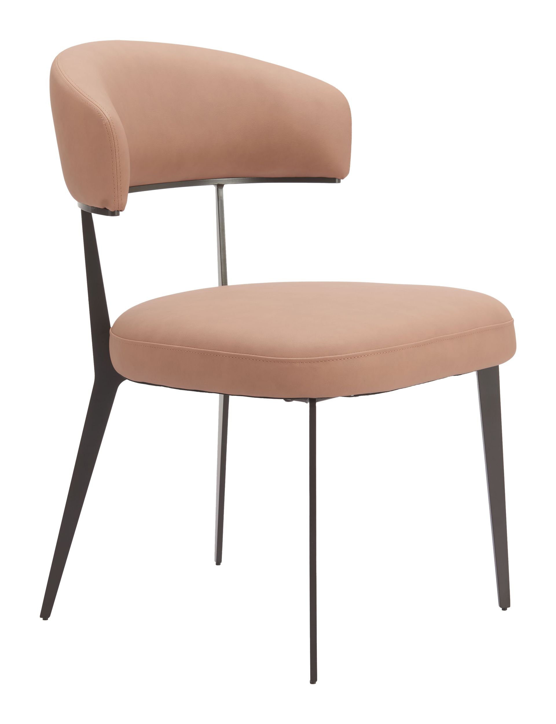 Loom Faux Leather/Steel Dining Chair