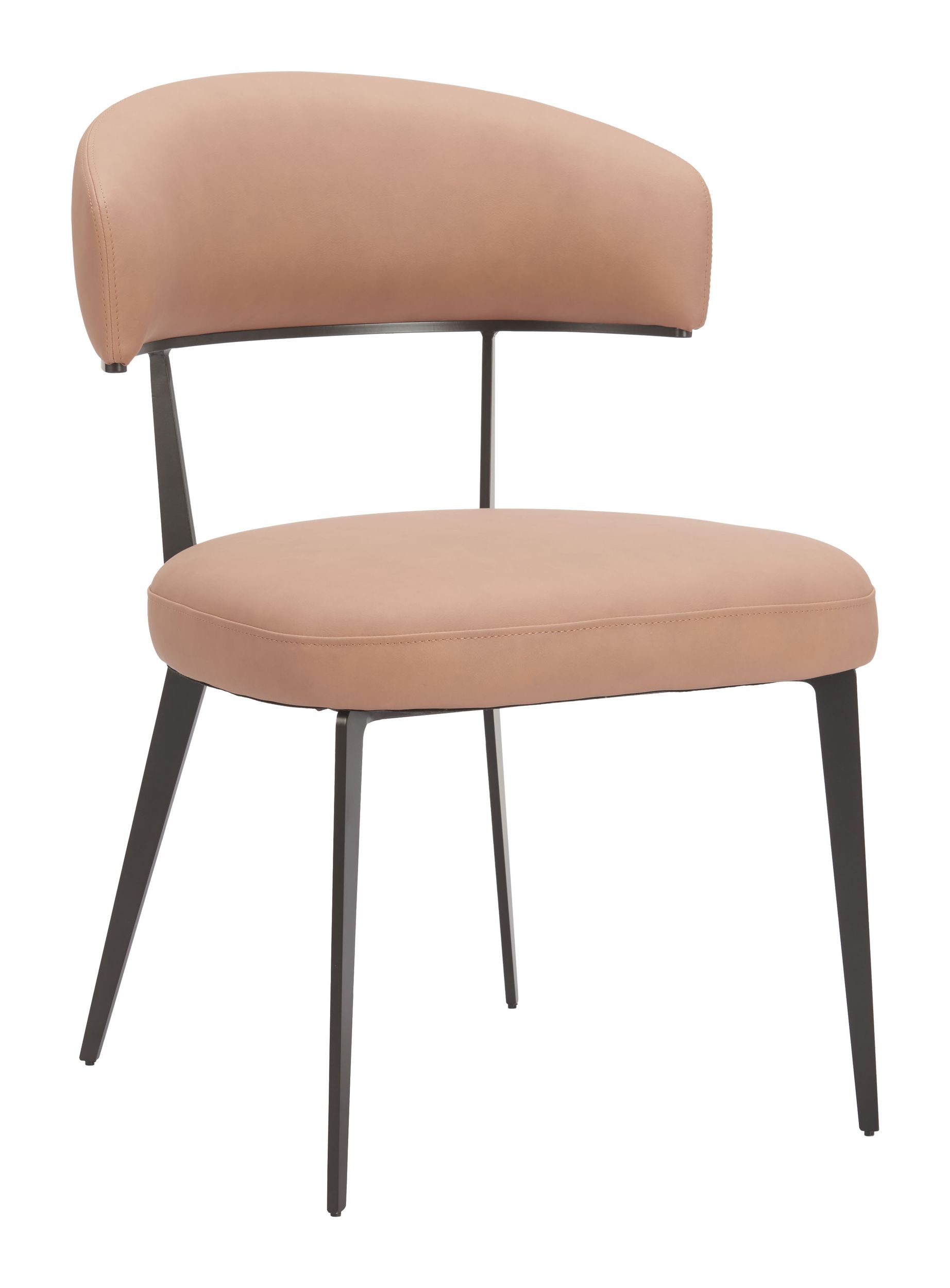 Loom Faux Leather/Steel Dining Chair