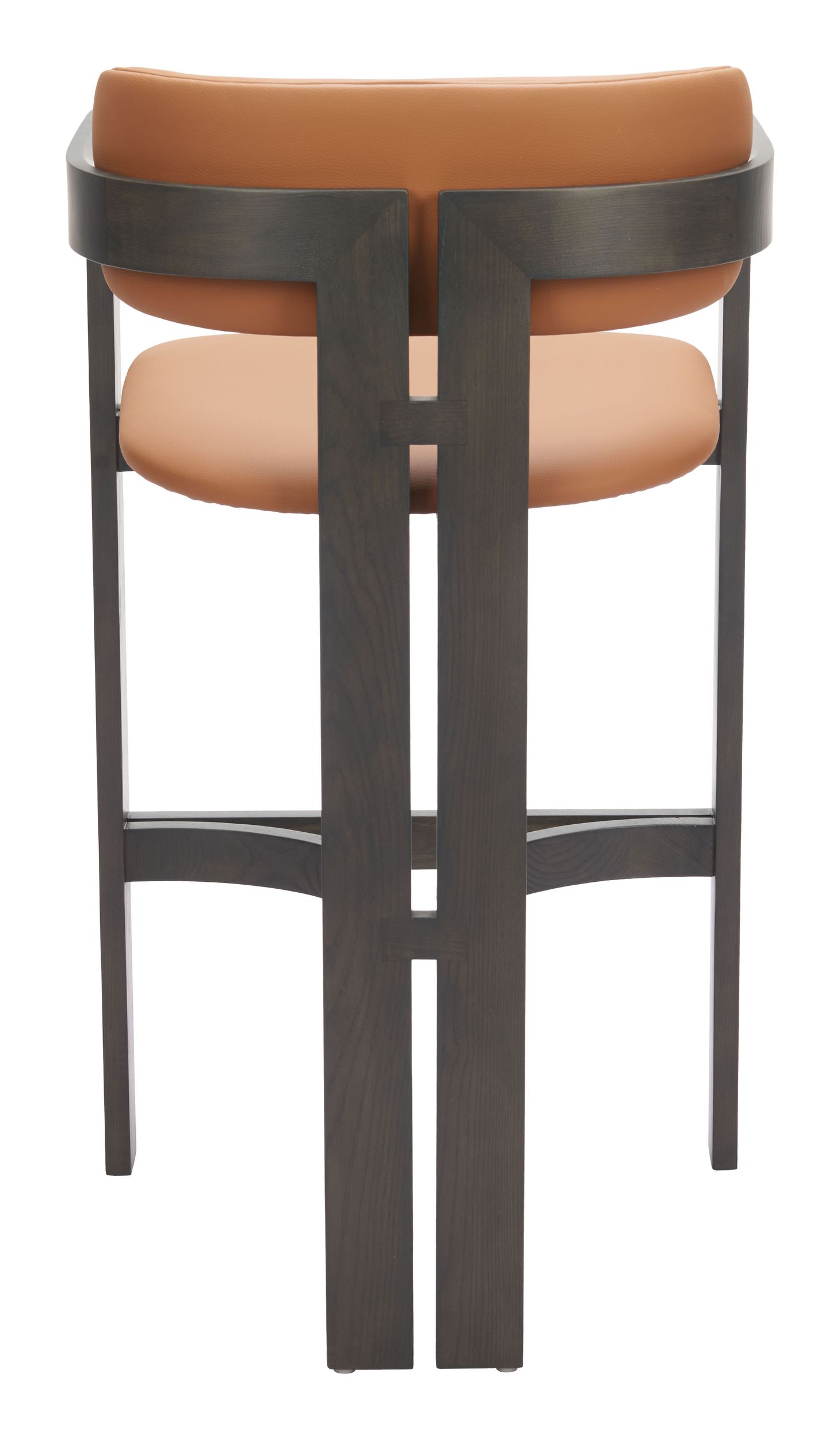 Shaili Faux Leather/Steel Swivel Barstool