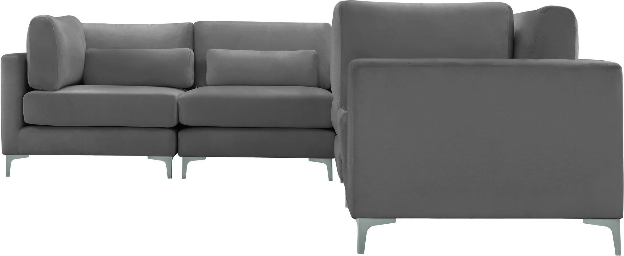 Julia 104.5" 5-Piece Velvet Modular Sectional