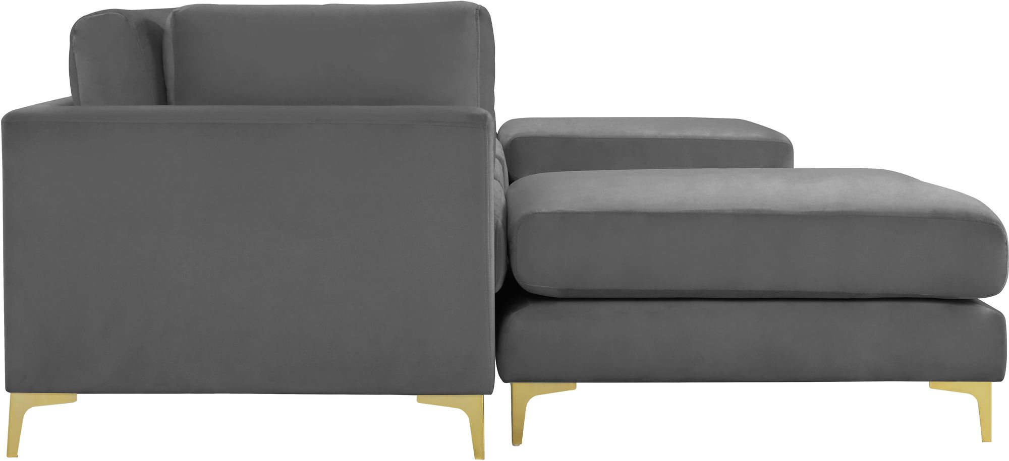 Julia 142" 6-Piece Velvet Modular Reversible Sectional