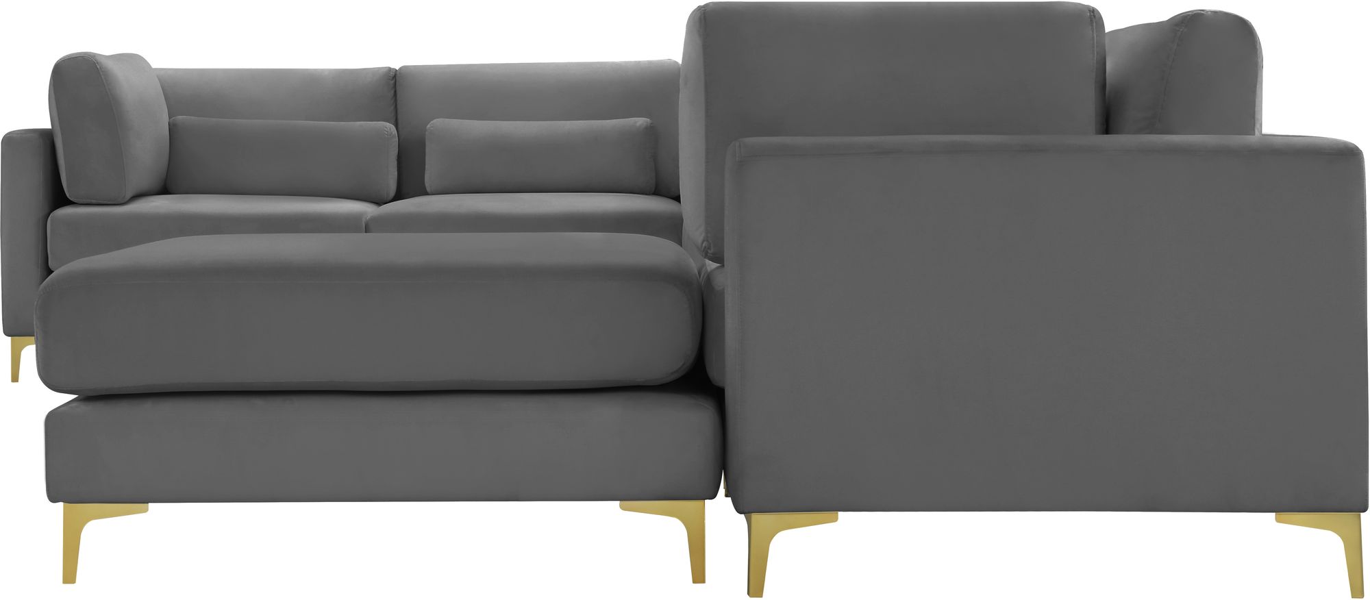 Julia 142" 7-Piece Velvet Modular Reversible Sectional