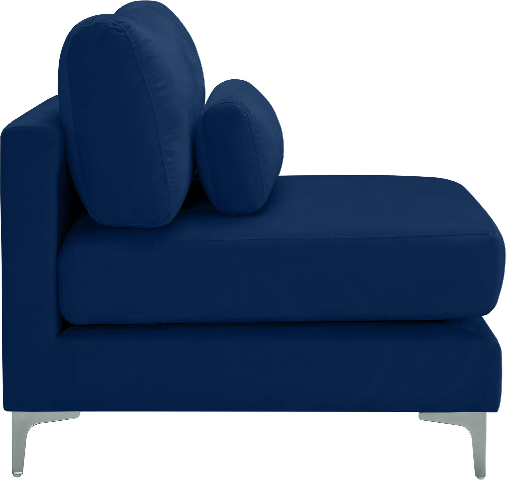 Julia Velvet Modular Armless Chair