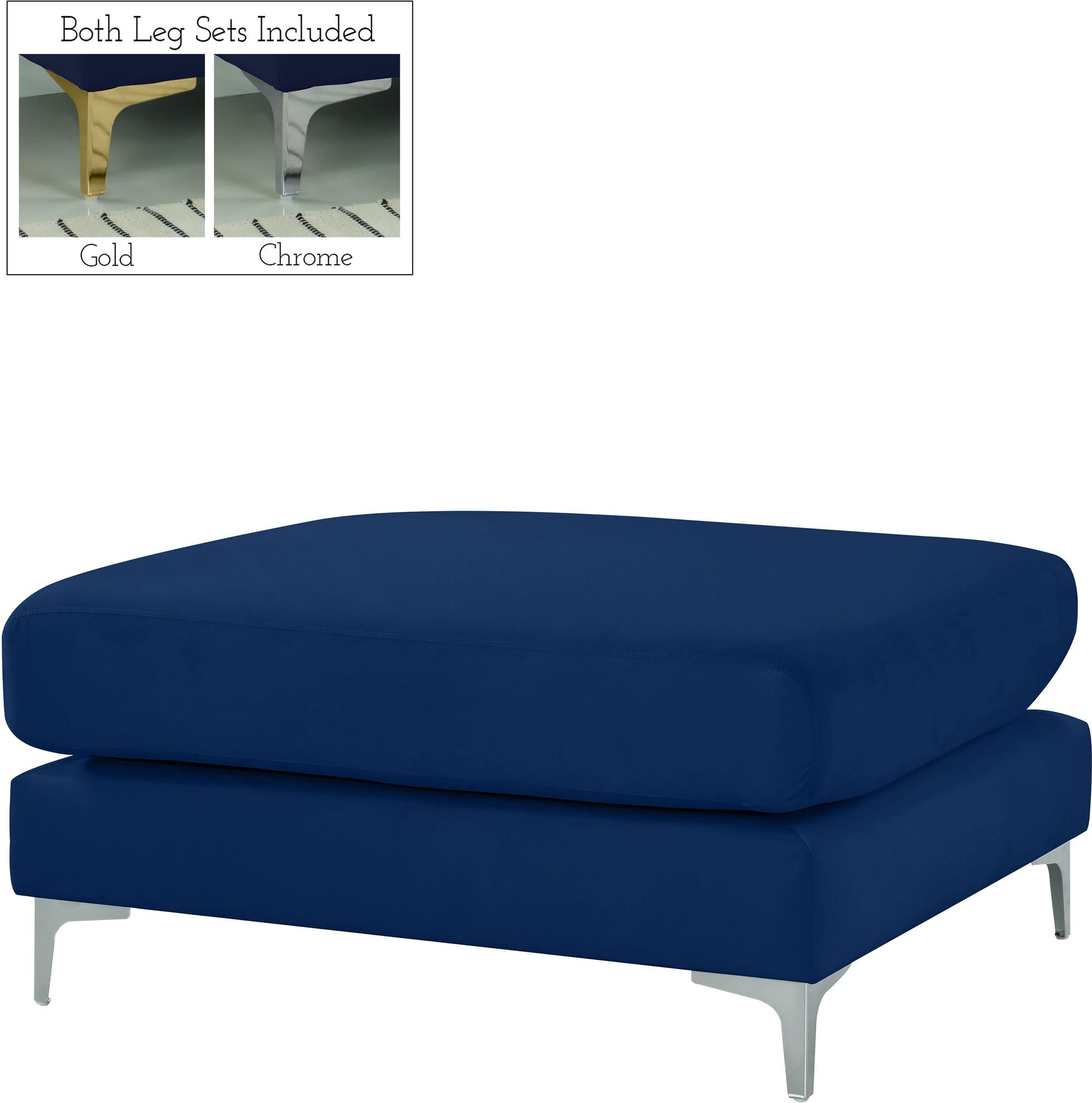 Julia Velvet Modular Ottoman