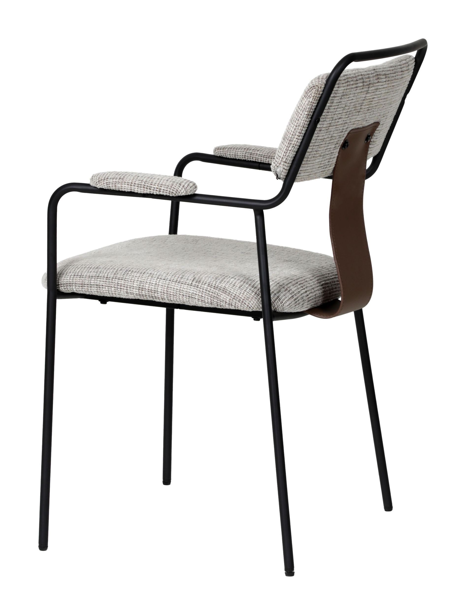 Couva Chenille/Steel Dining Chair