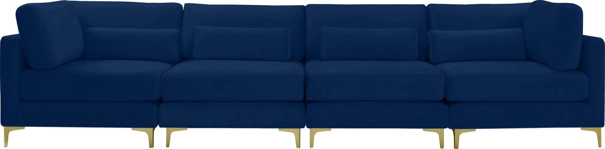 Julia 142" Velvet Modular Sofa