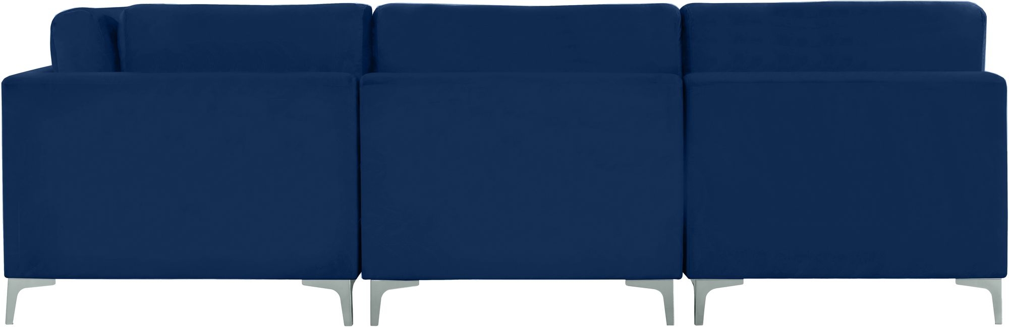 Julia 104.5" 5-Piece Velvet Modular Armless Sectional
