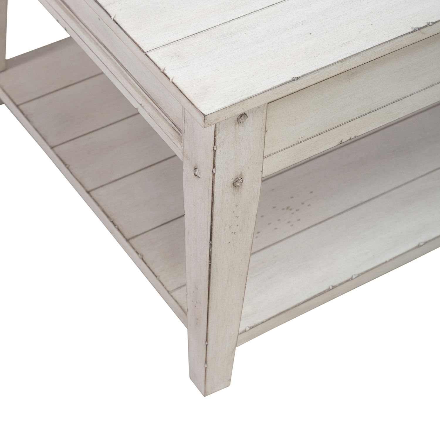 Lake House Coffee Table Set | Wood Storage Cocktail Tables