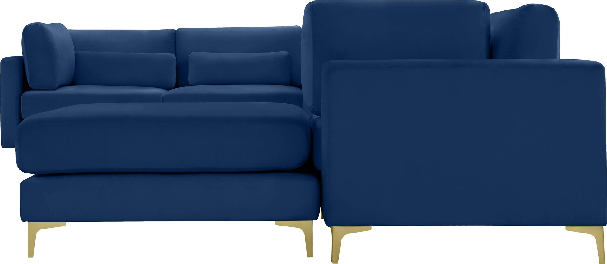 Julia 142" 7-Piece Velvet Modular Reversible Sectional