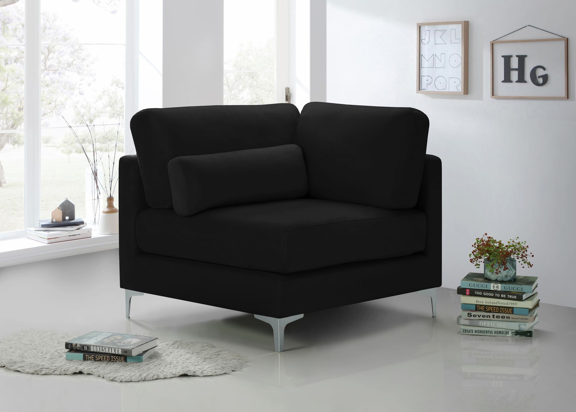 Julia Velvet Modular Corner Chair