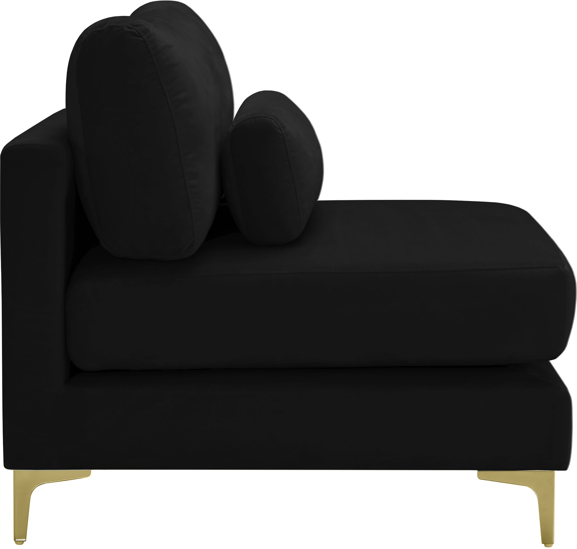 Julia Velvet Modular Armless Chair