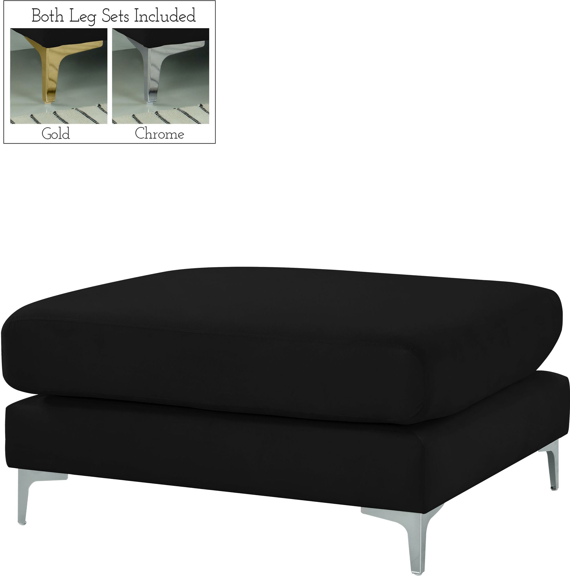 Julia Velvet Modular Ottoman