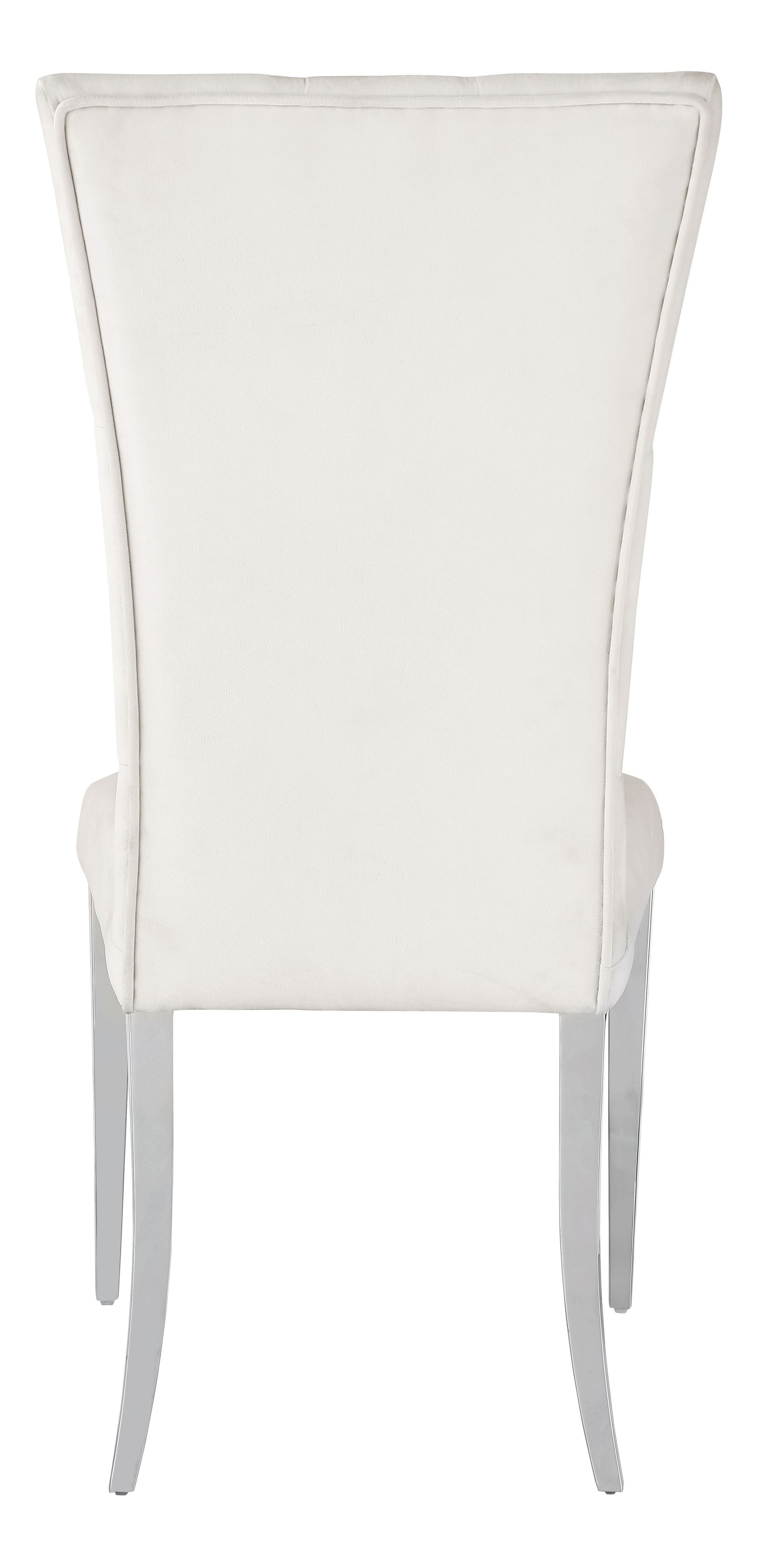 Kerwin Velvet Upholstered Dining Side Chair White