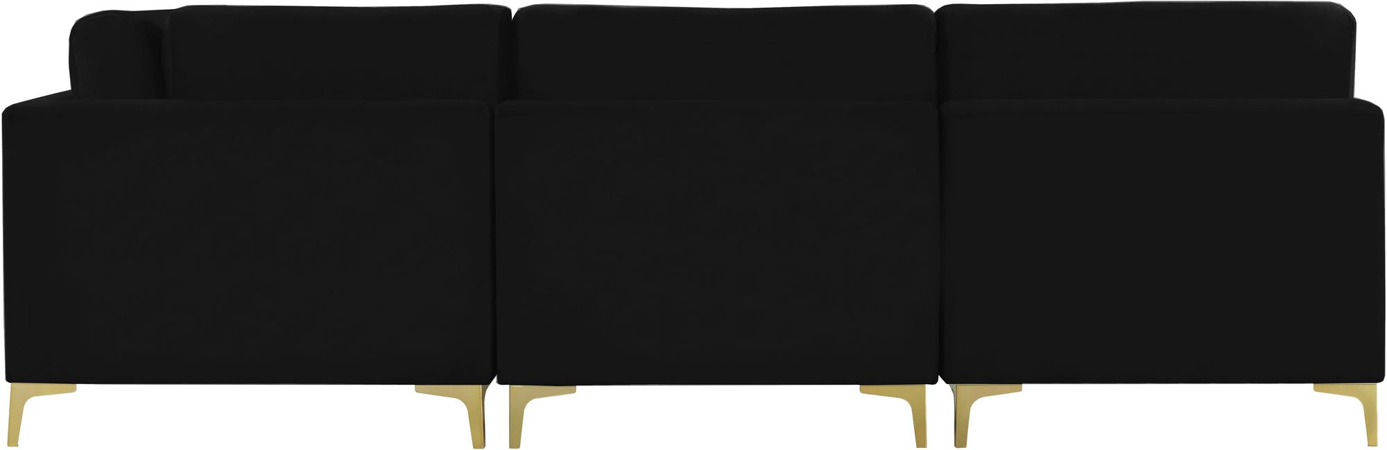 Julia 104.5" 5-Piece Velvet Modular Armless Sectional