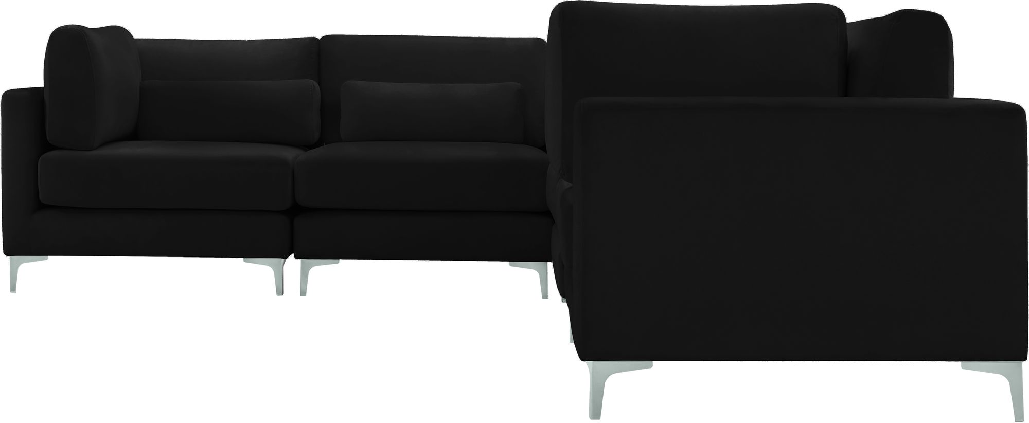 Julia 142" 6-Piece Velvet Modular Sectional