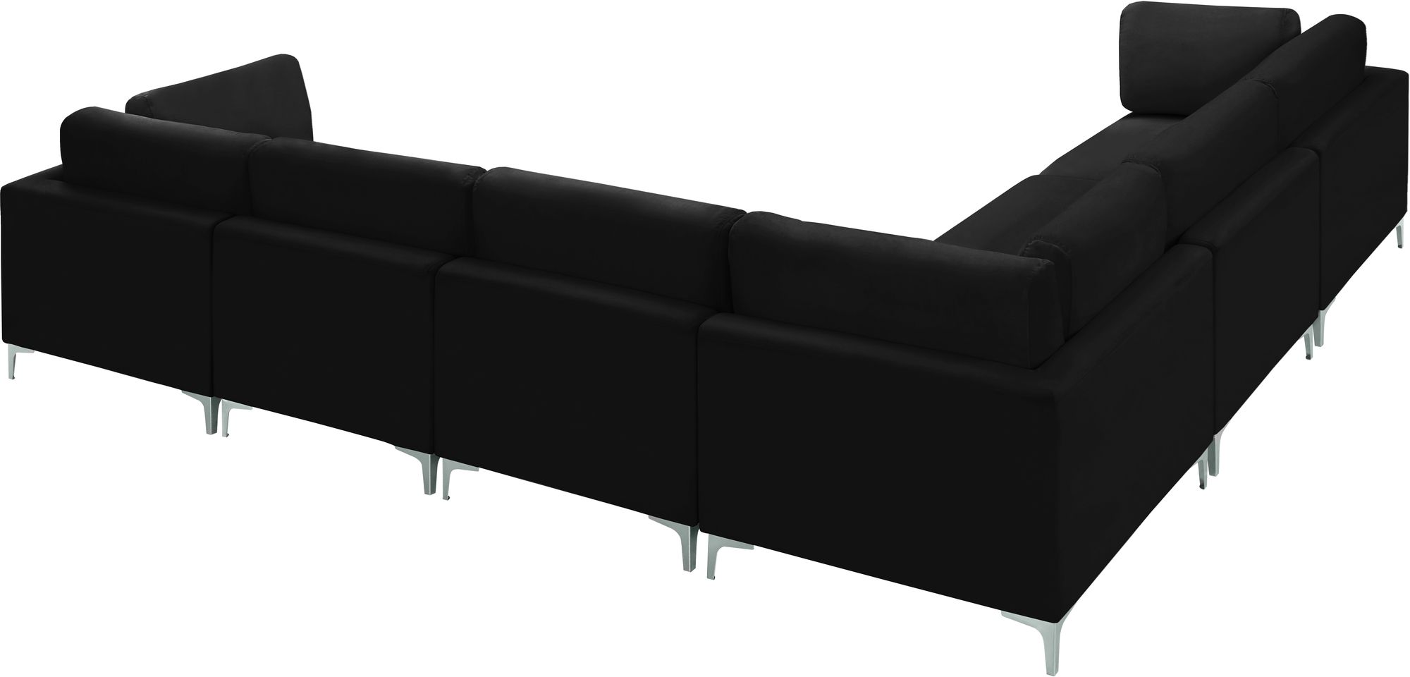 Julia 142" 6-Piece Velvet Modular Sectional