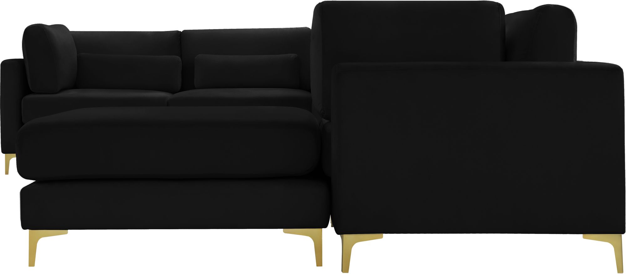 Julia 142" 7-Piece Velvet Modular Reversible Sectional
