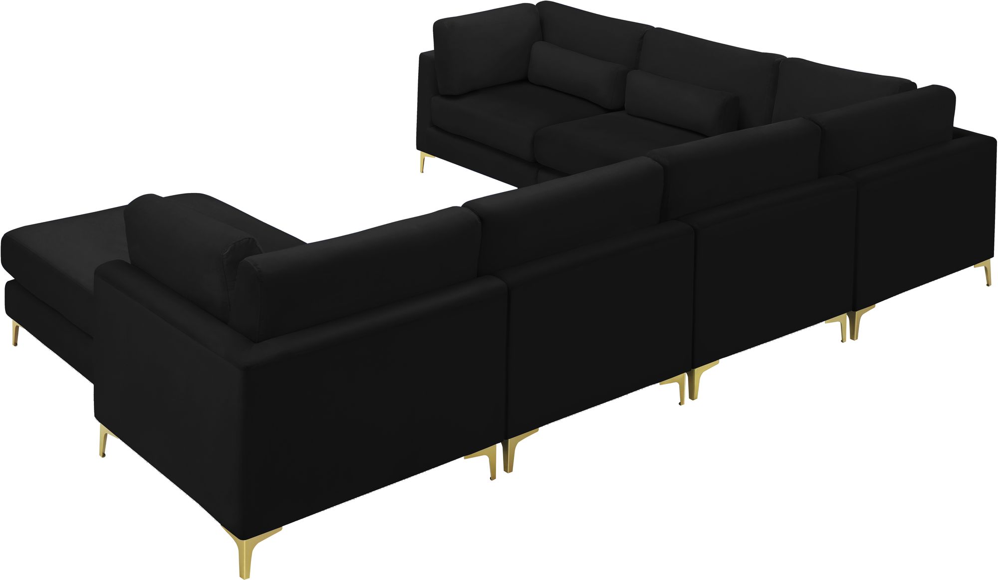 Julia 142" 7-Piece Velvet Modular Reversible Sectional