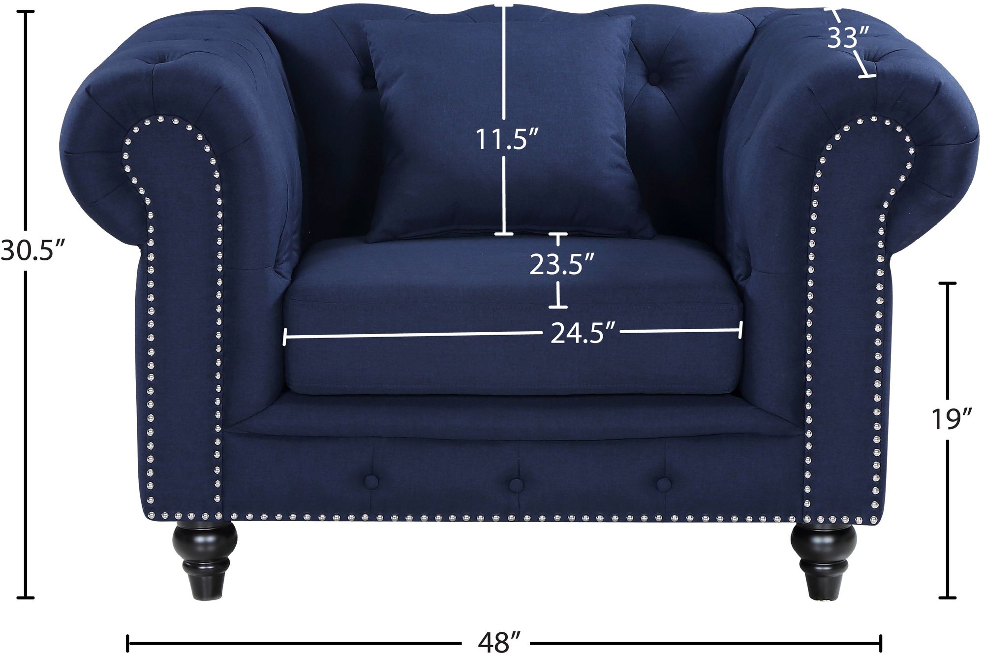Chesterfield Fabric Chair
