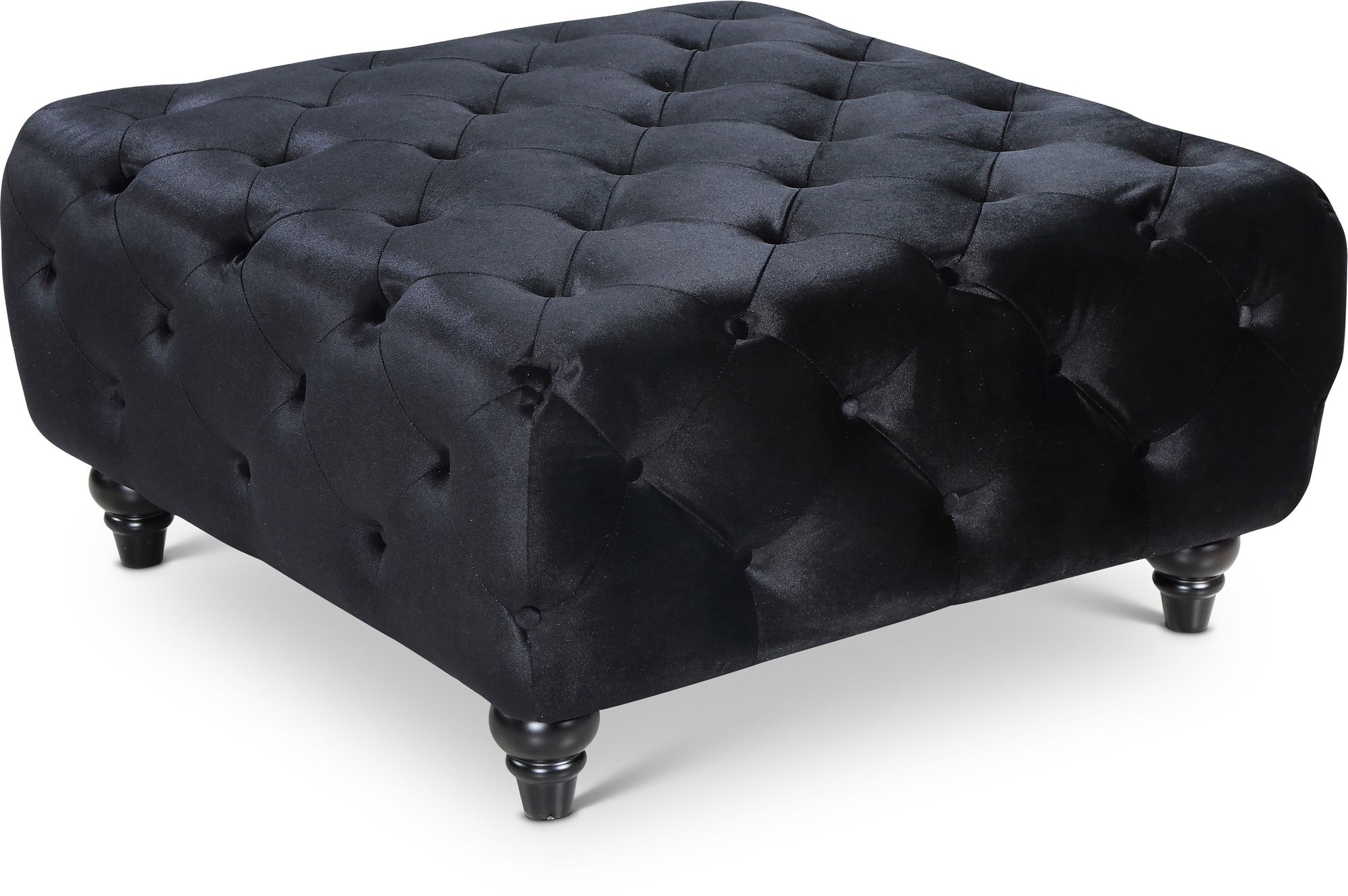 Chesterfield Fabric Ottoman
