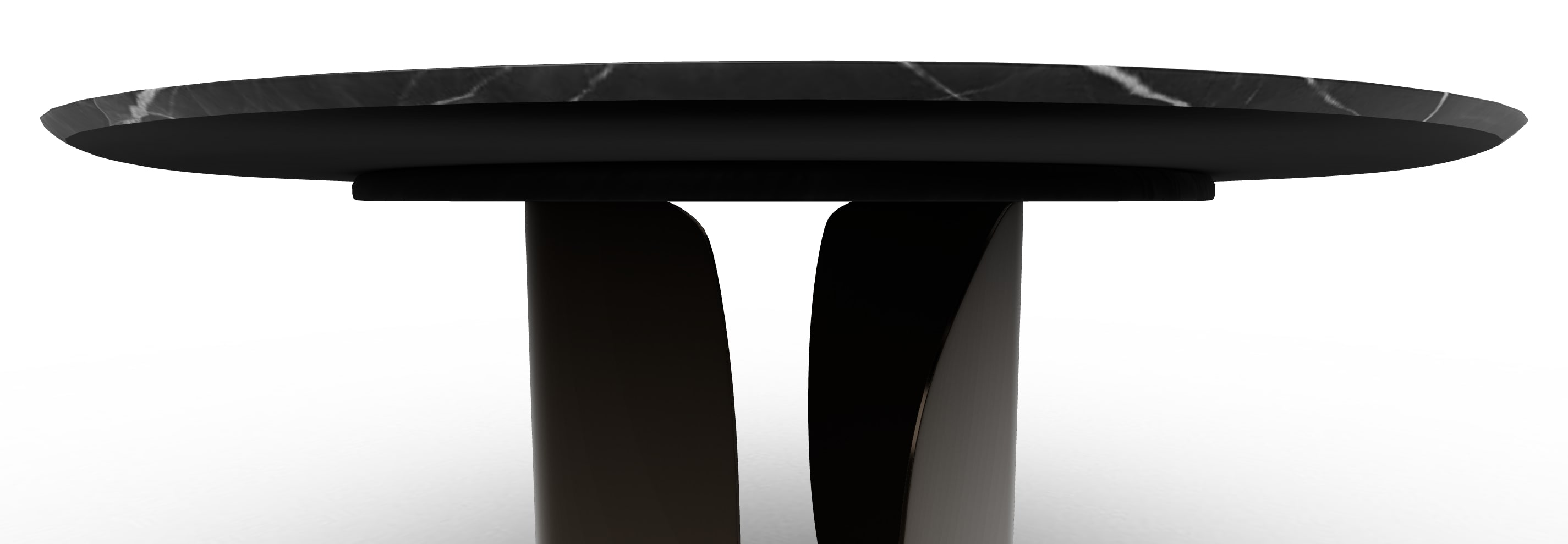 Twins Metal/Ceramic Round Dining Table