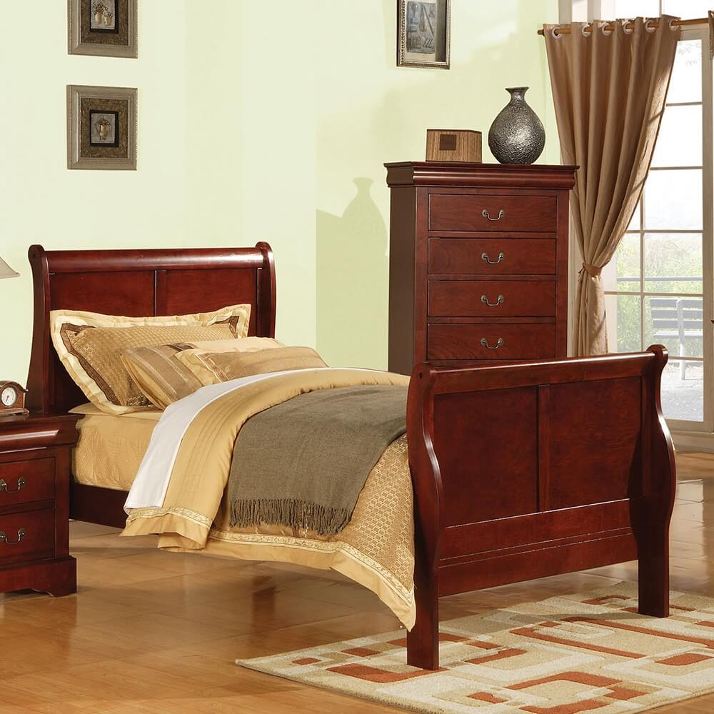 Louis Phillipe III Youth Full Size Bed, Cherry by ACME