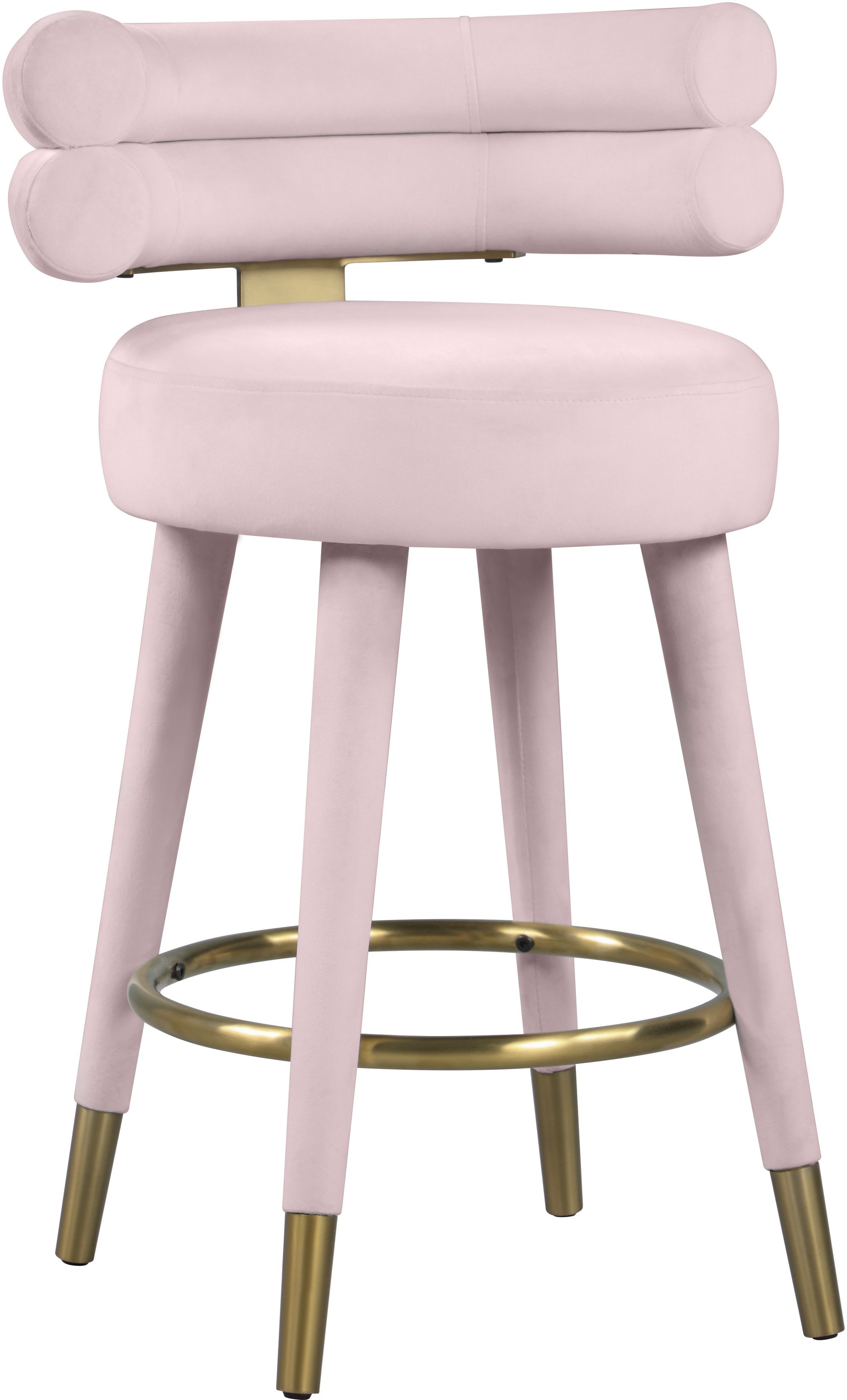 Fitzroy Velvet Upholstered Counter Stool