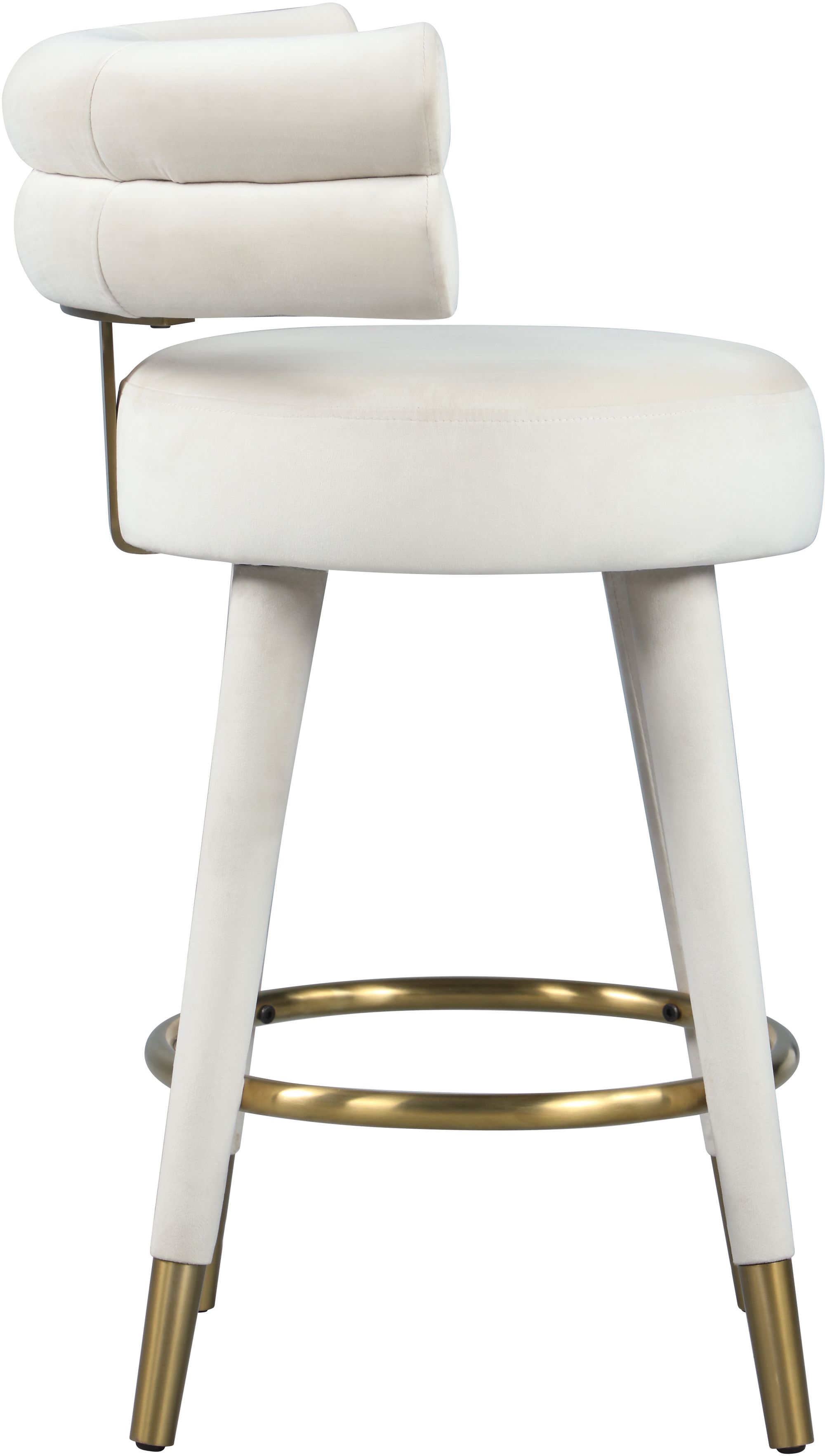 Fitzroy Velvet Upholstered Counter Stool