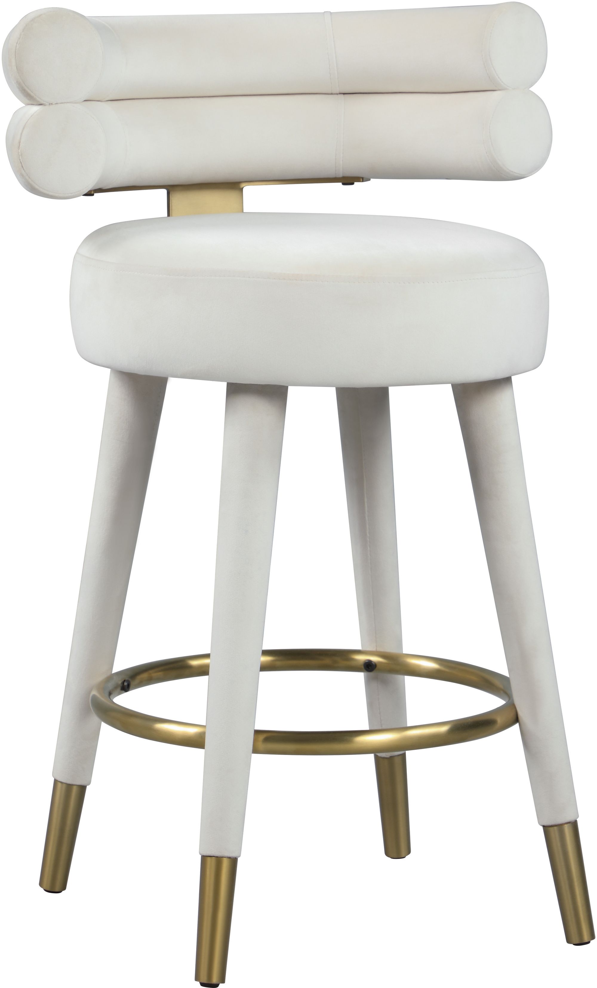 Fitzroy Velvet Upholstered Counter Stool