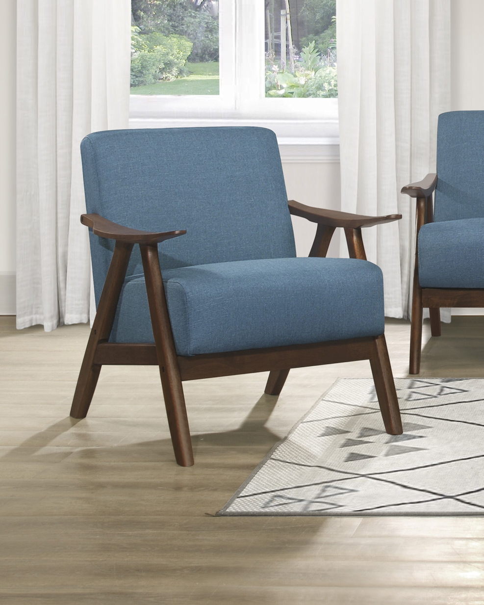 Damala Polyester Fabric Accent Chair