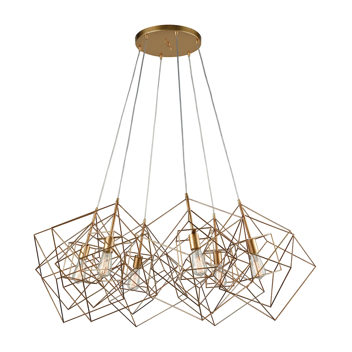 Box 6-Light Cluster Chandelier