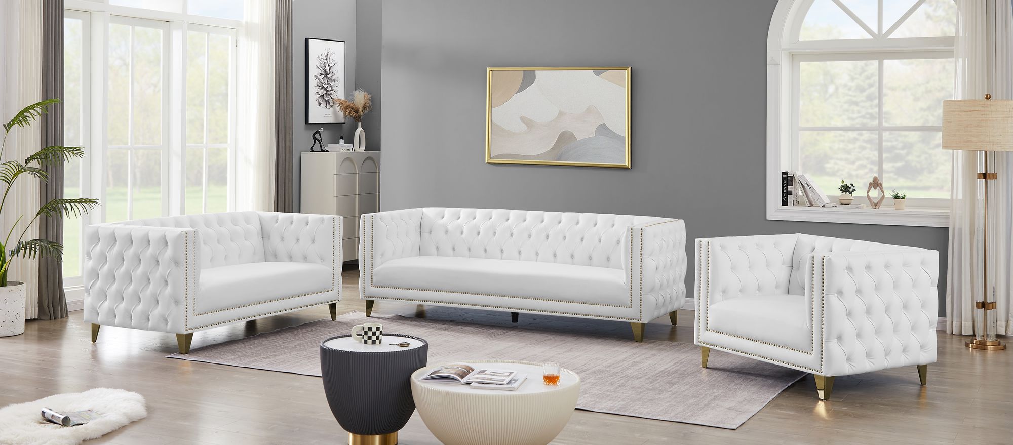 Michelle Faux Leather Chair