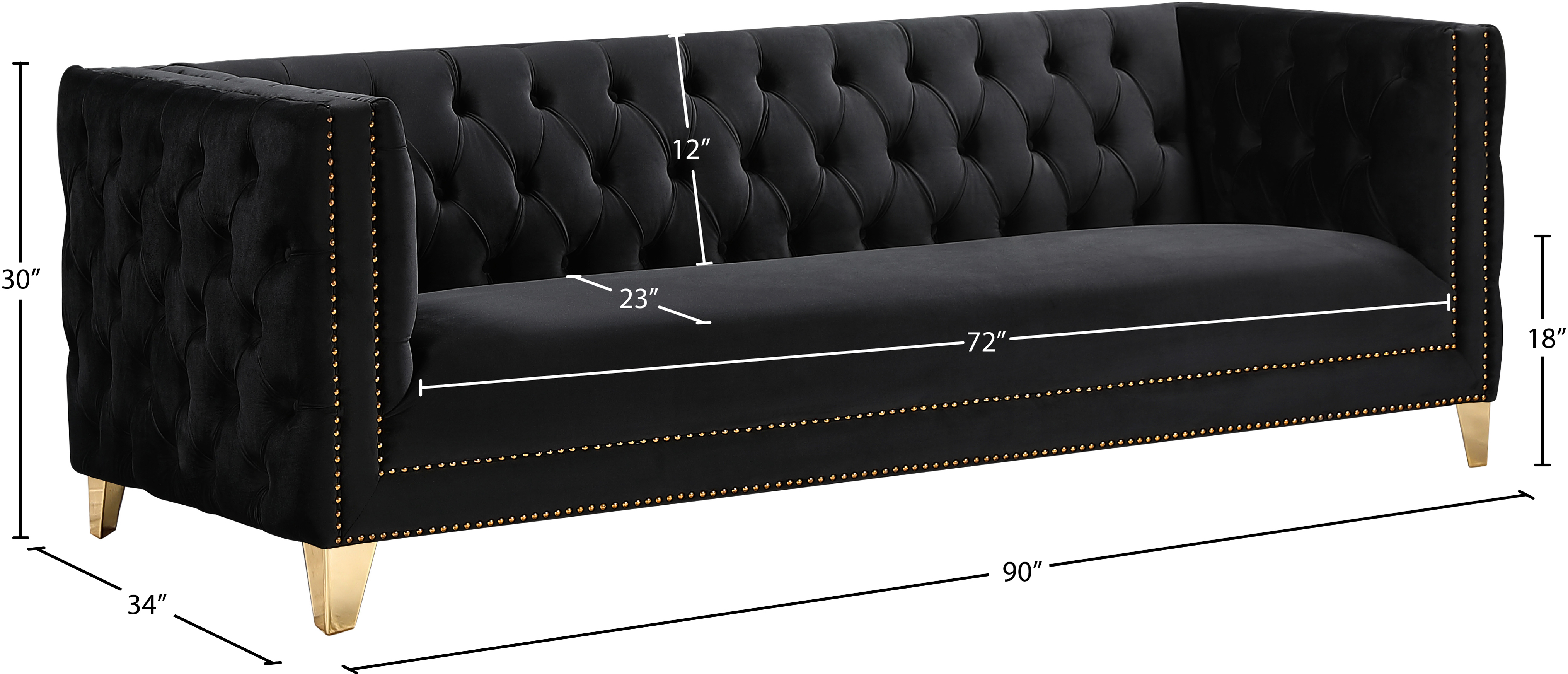Michelle Velvet Sofa