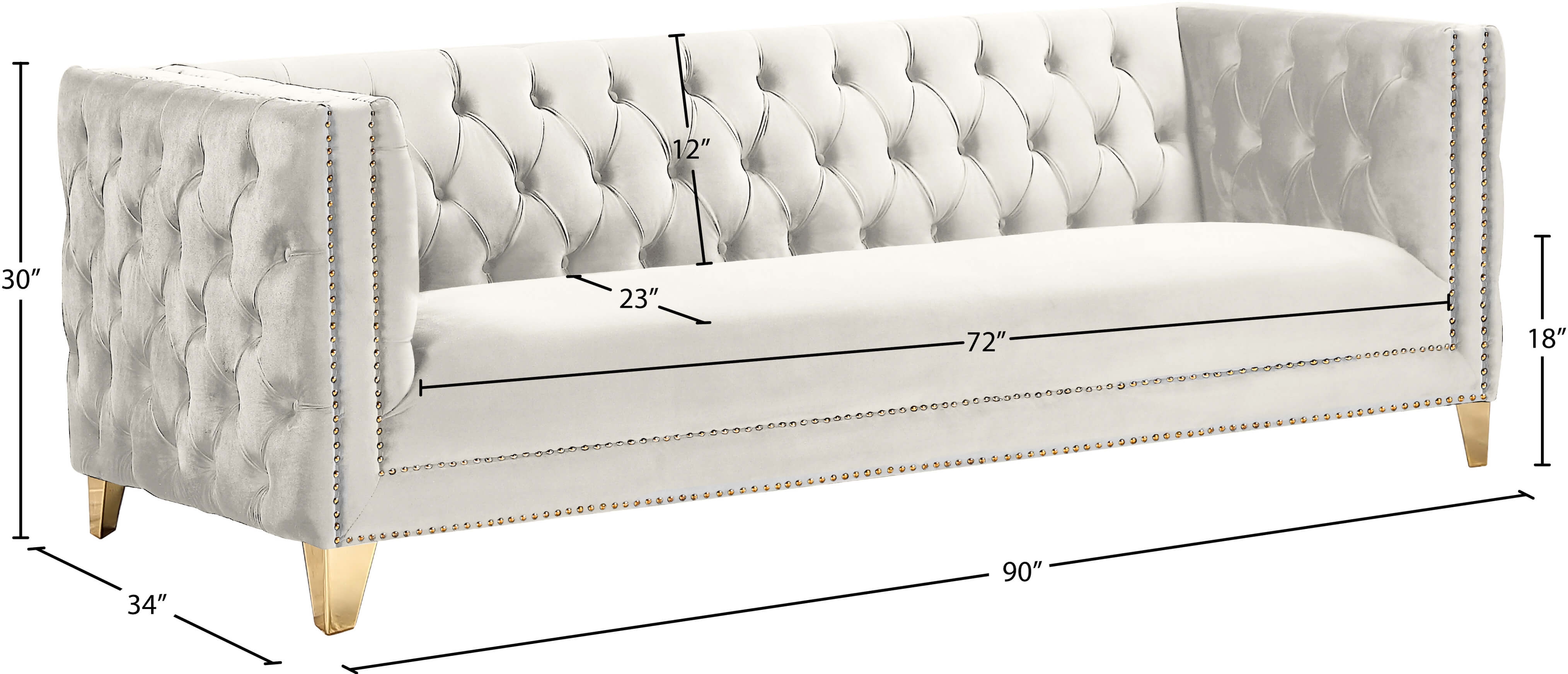 Michelle Velvet Sofa