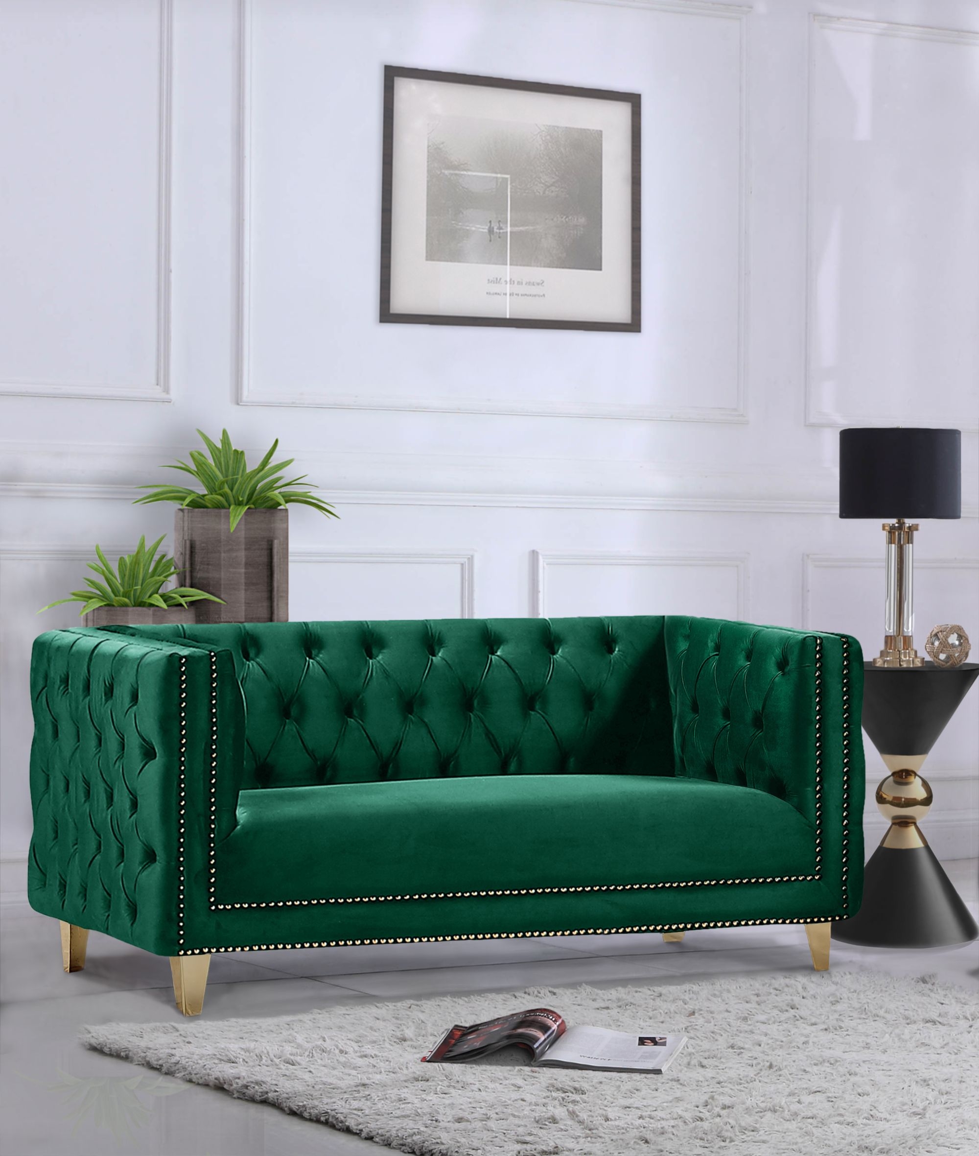 Michelle Velvet Loveseat