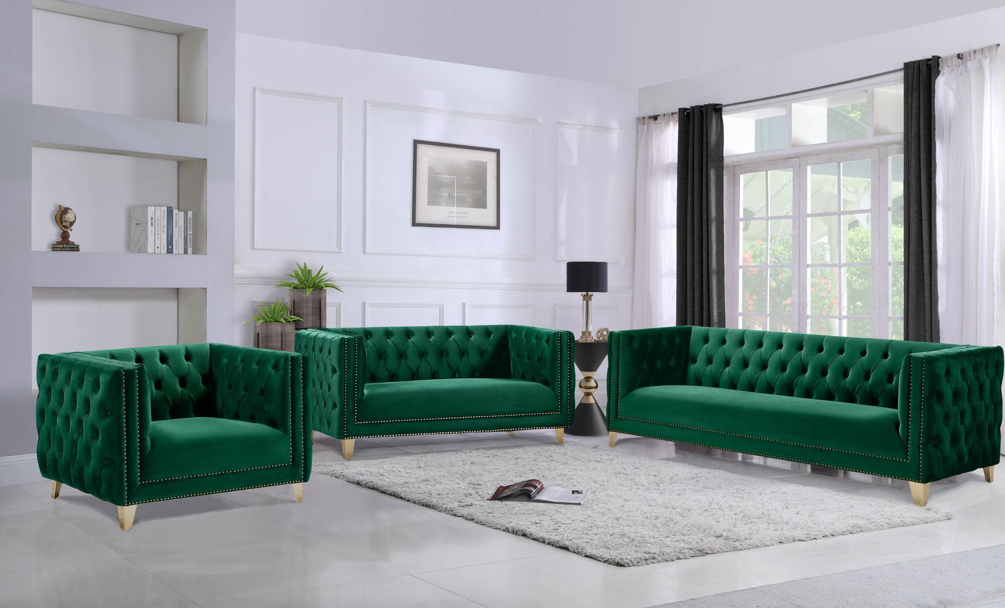 Michelle Velvet Loveseat