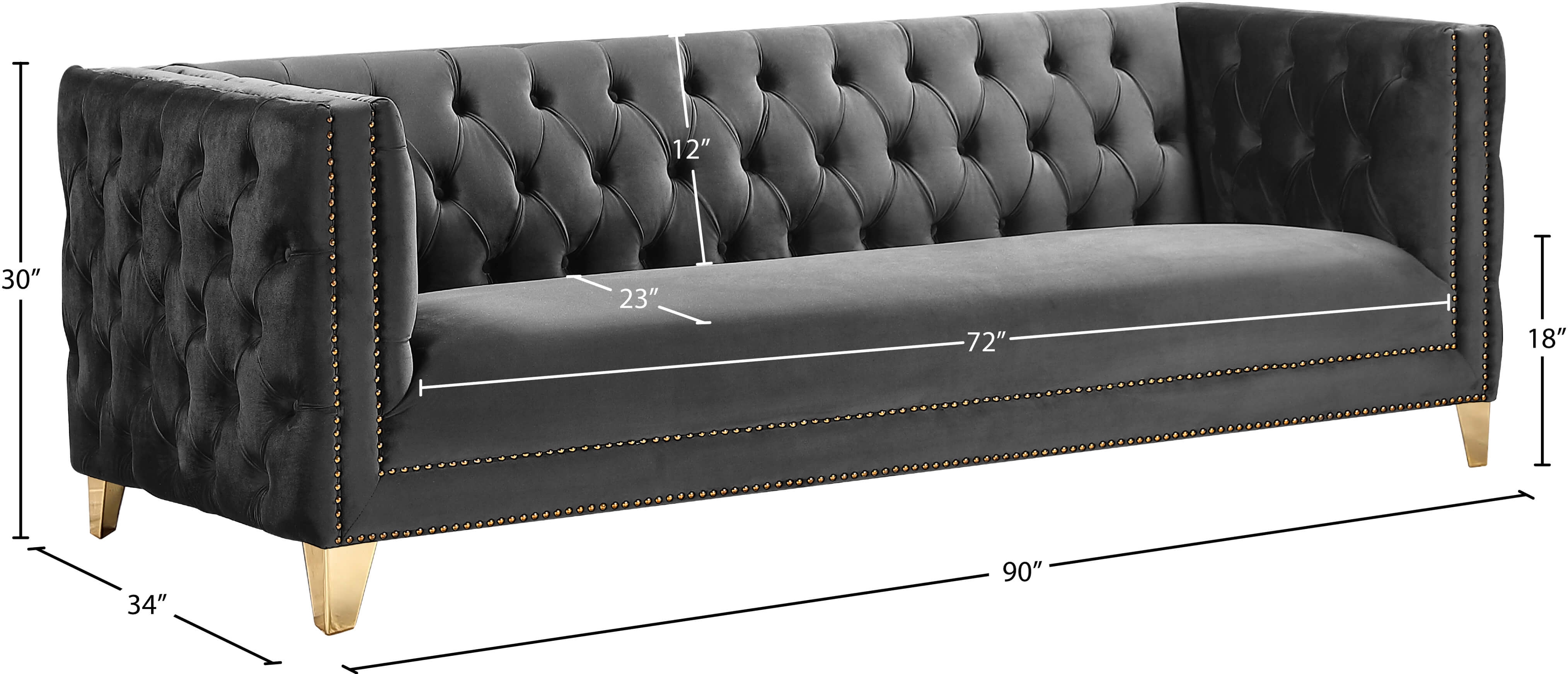 Michelle Velvet Sofa