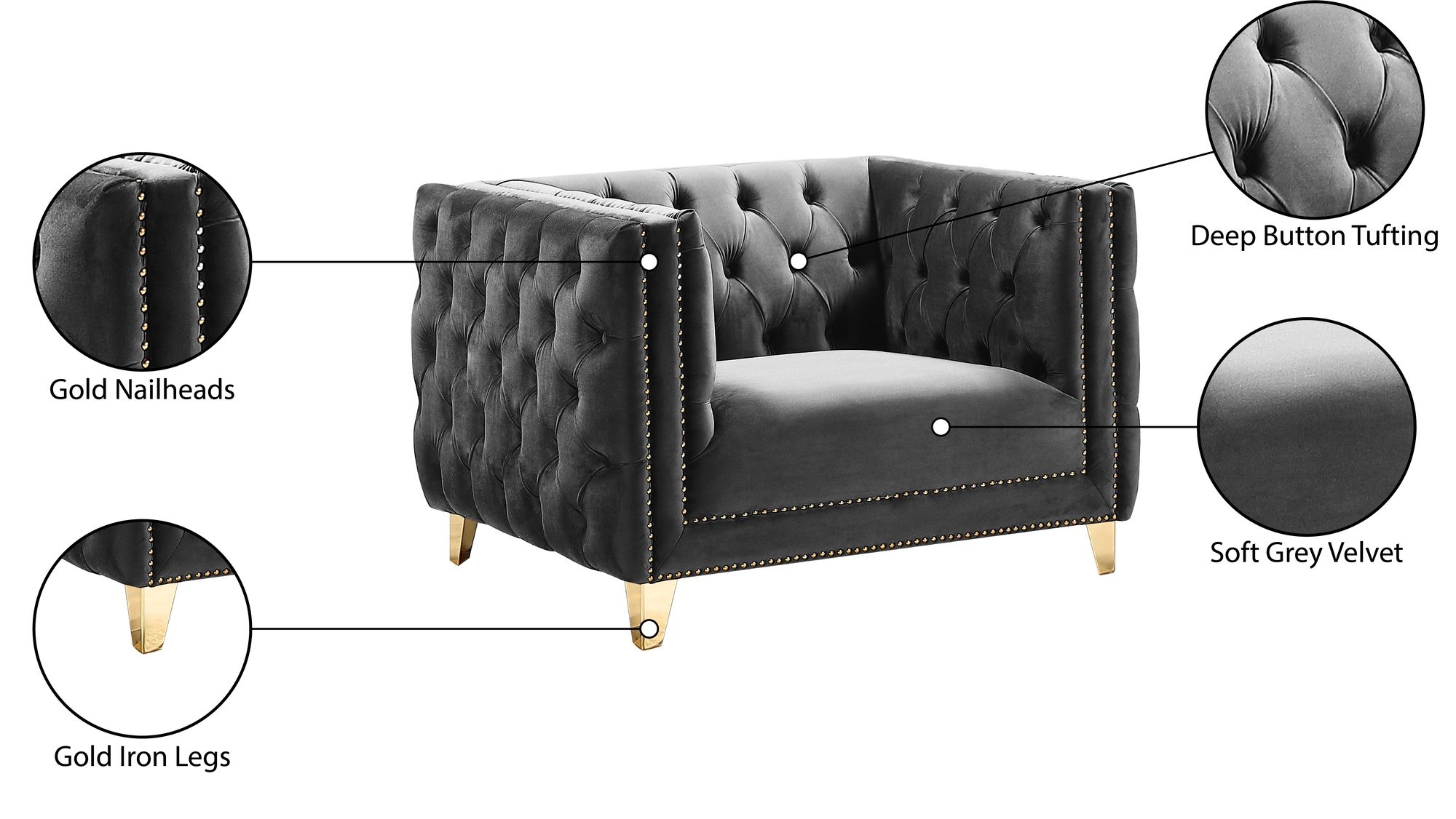 Michelle Velvet Chair