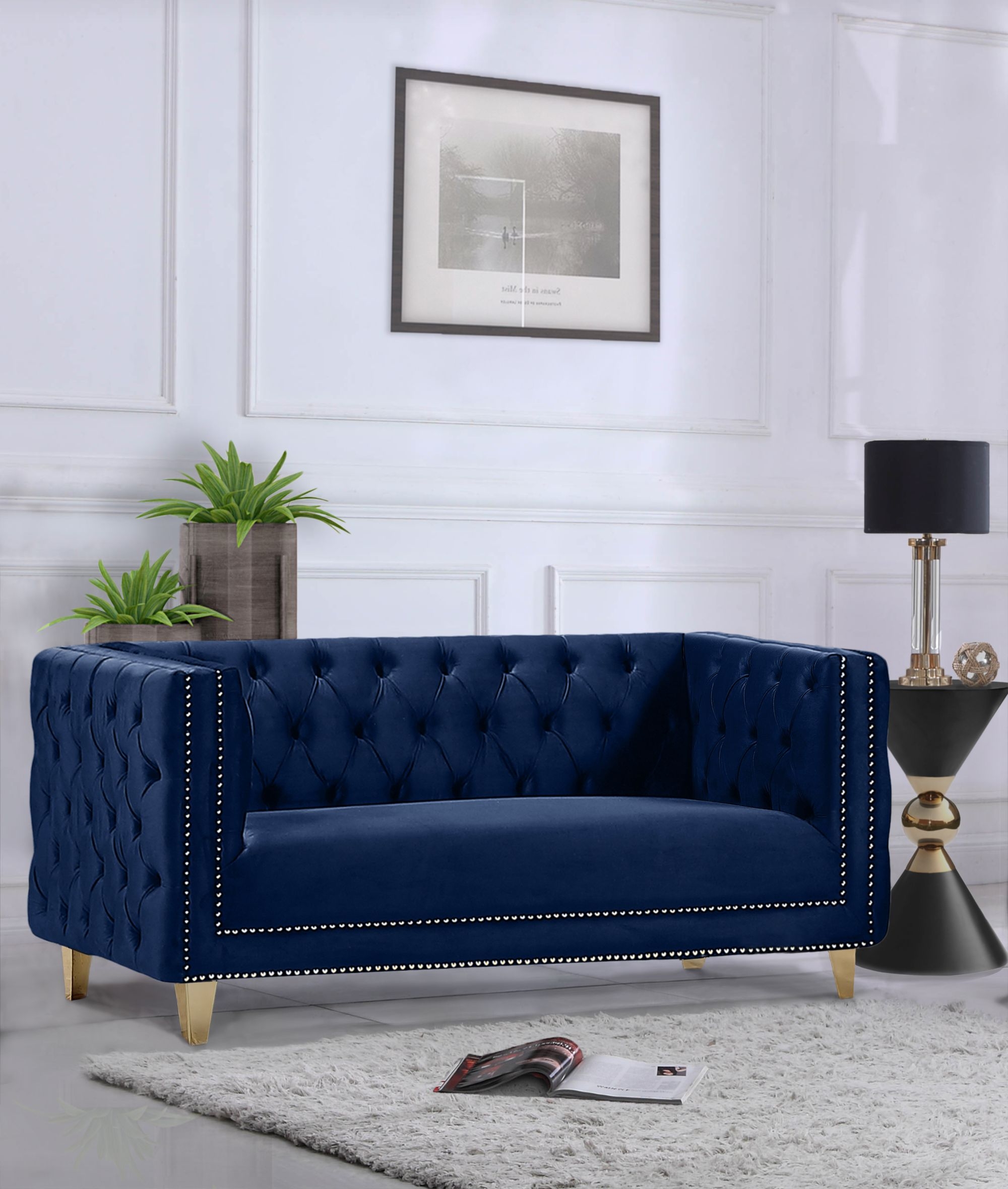 Michelle Velvet Loveseat