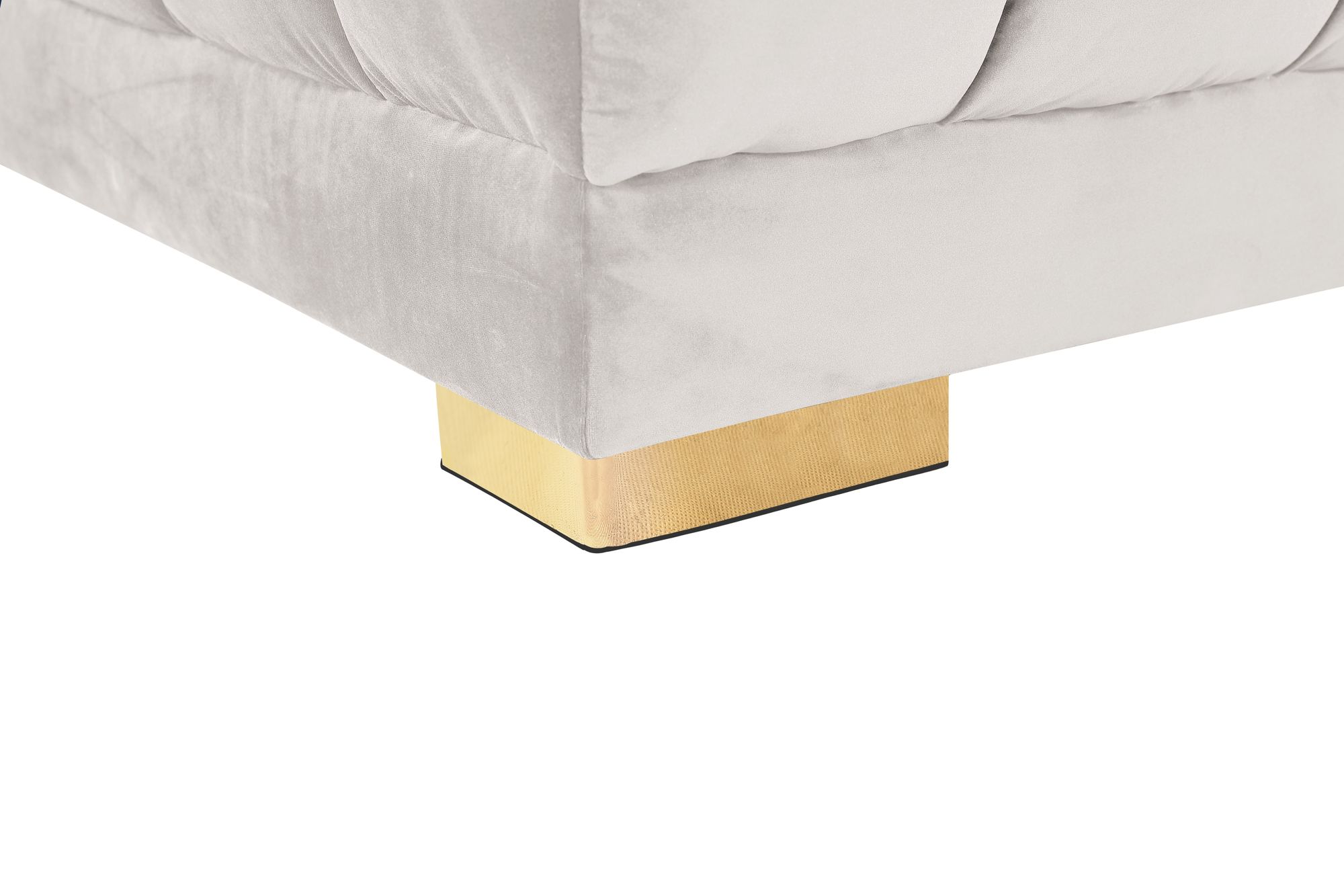 Gwen 143" 3-Piece Velvet Sectional