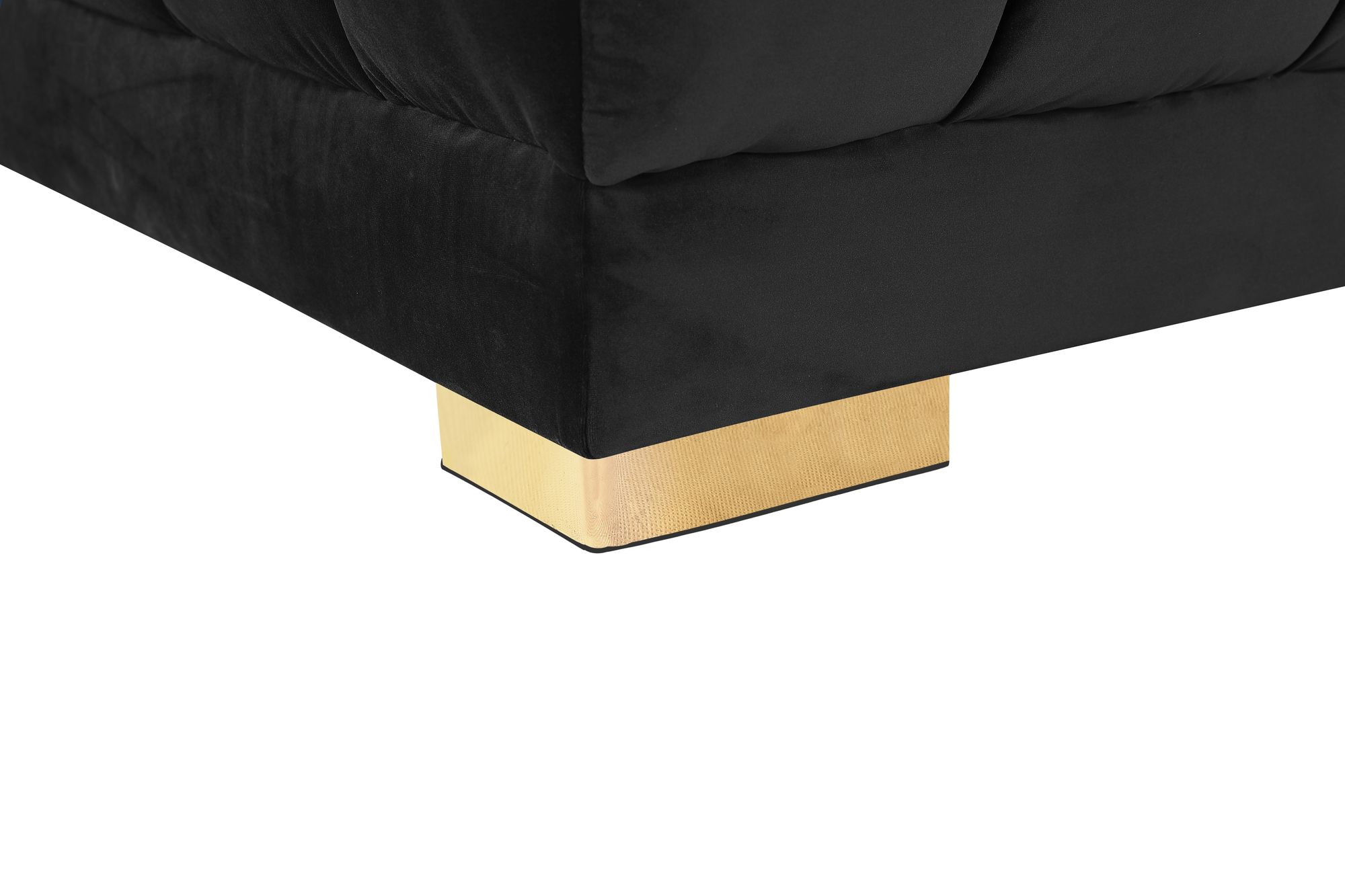 Gwen 143" 3-Piece Velvet Sectional