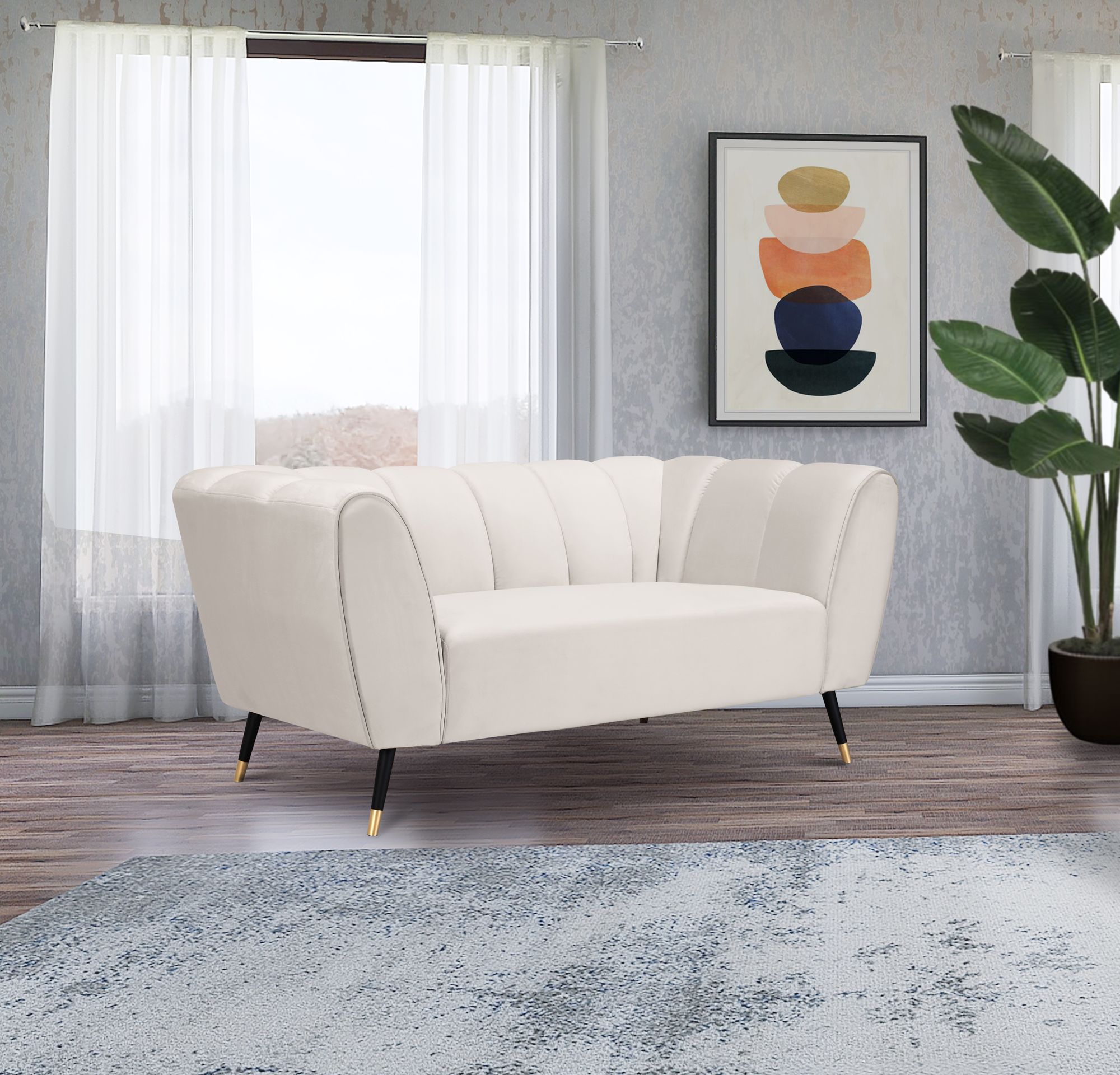Beaumont Velvet Loveseat