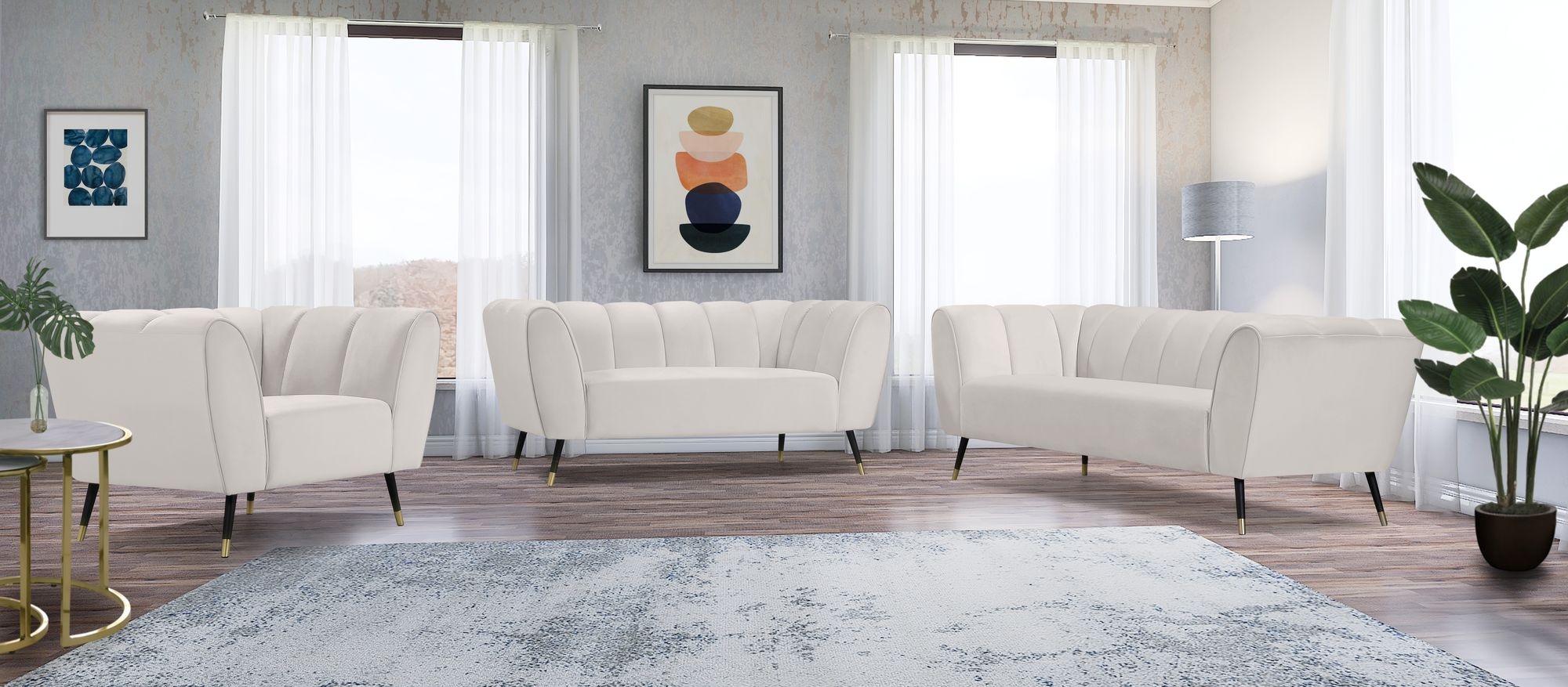 Beaumont Velvet Loveseat