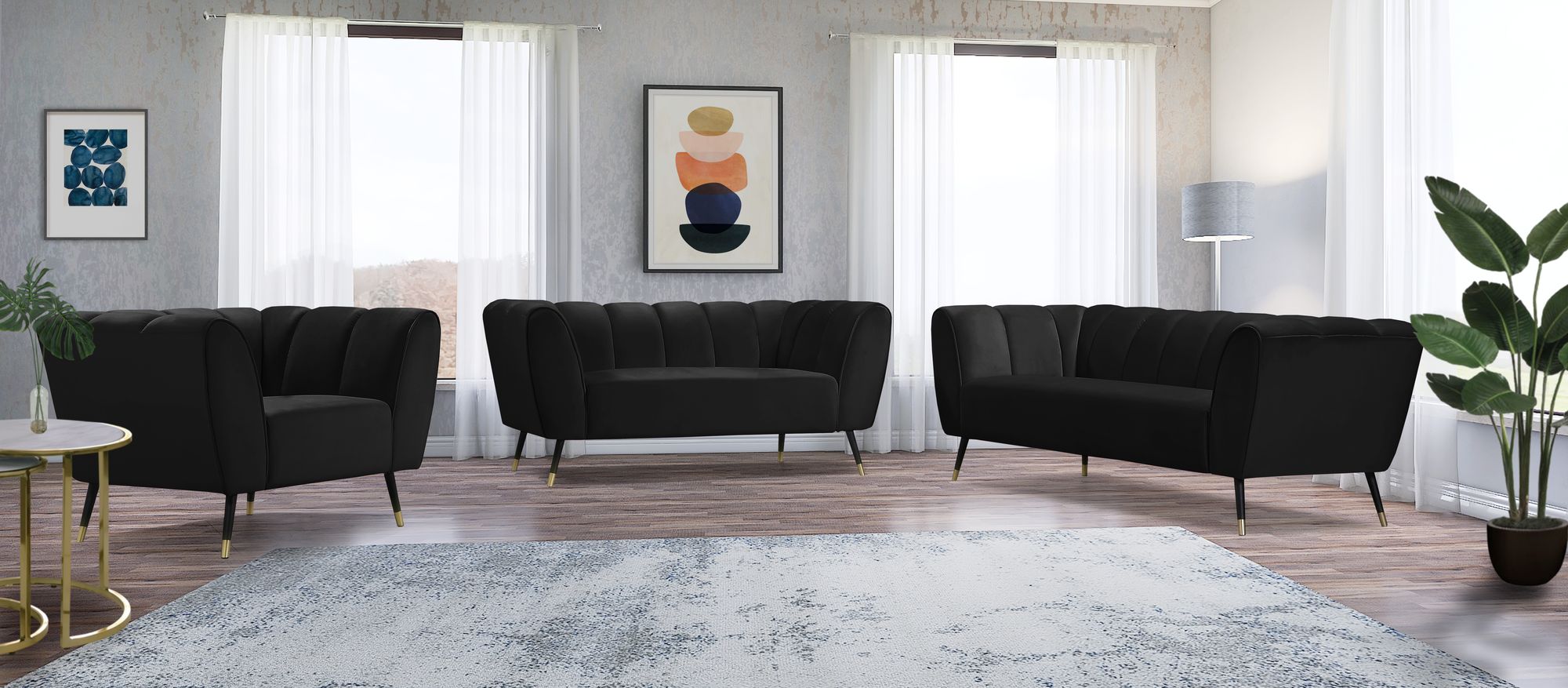 Beaumont Velvet Sofa