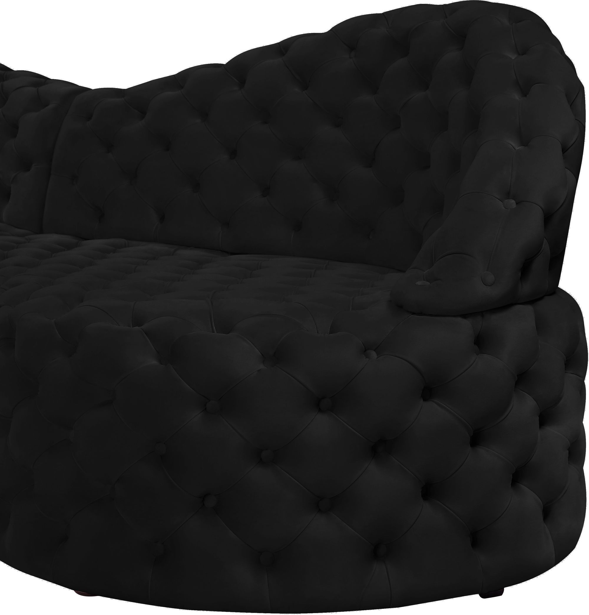 Royal 114" 2-Piece Velvet Sectional