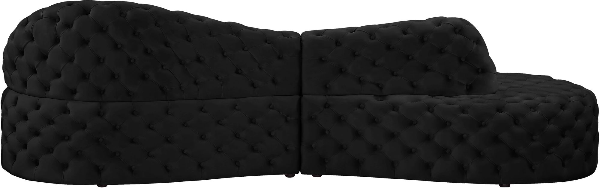 Royal 114" 2-Piece Velvet Sectional