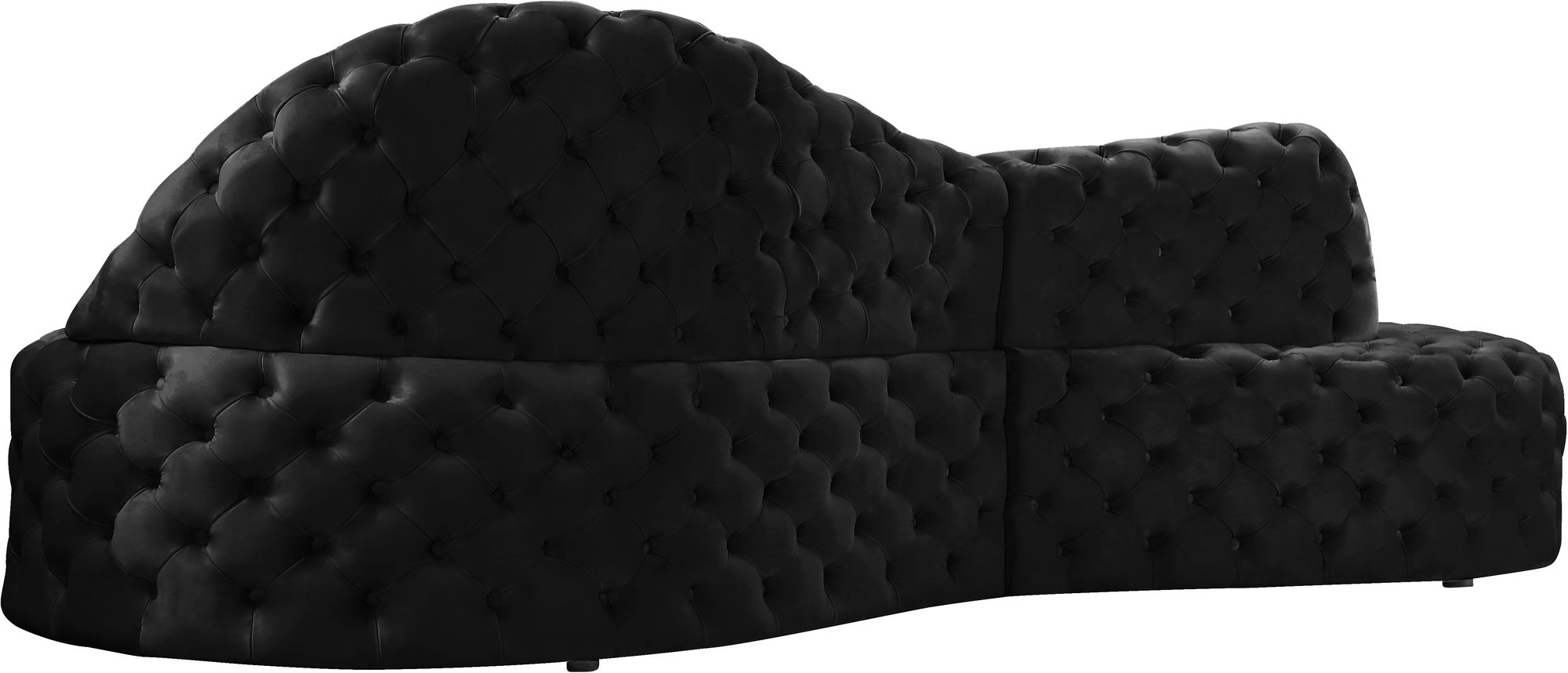 Royal 114" 2-Piece Velvet Sectional