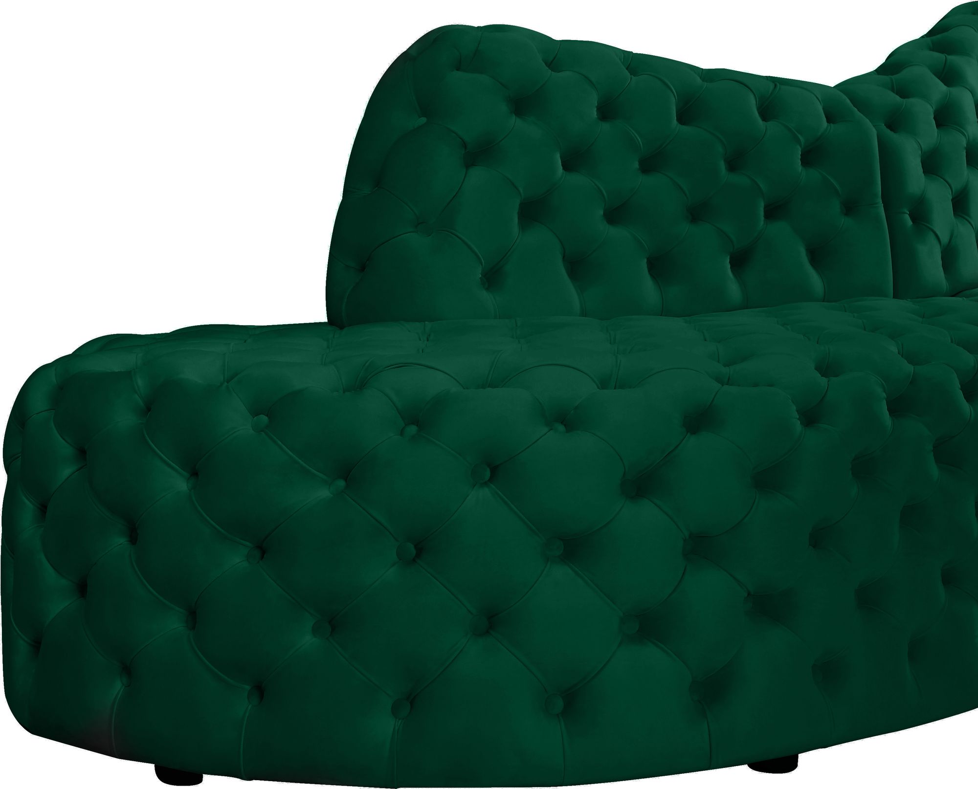 Royal 114" 2-Piece Velvet Sectional